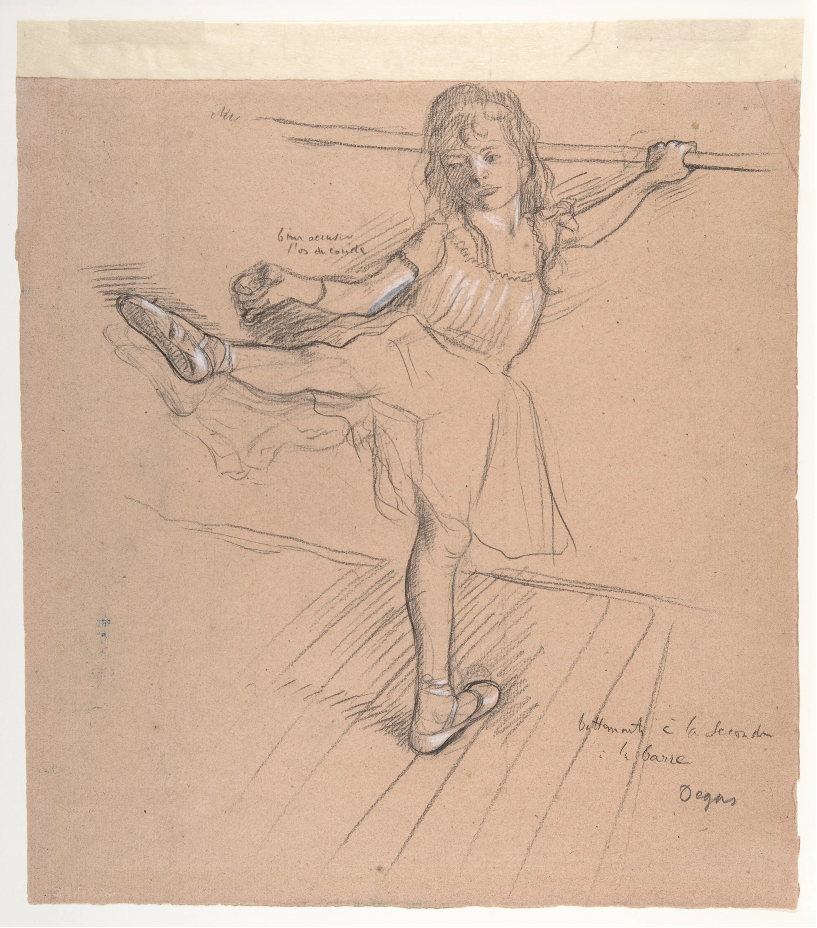 Little Girl Practicing at the Bar, Edgar Degas