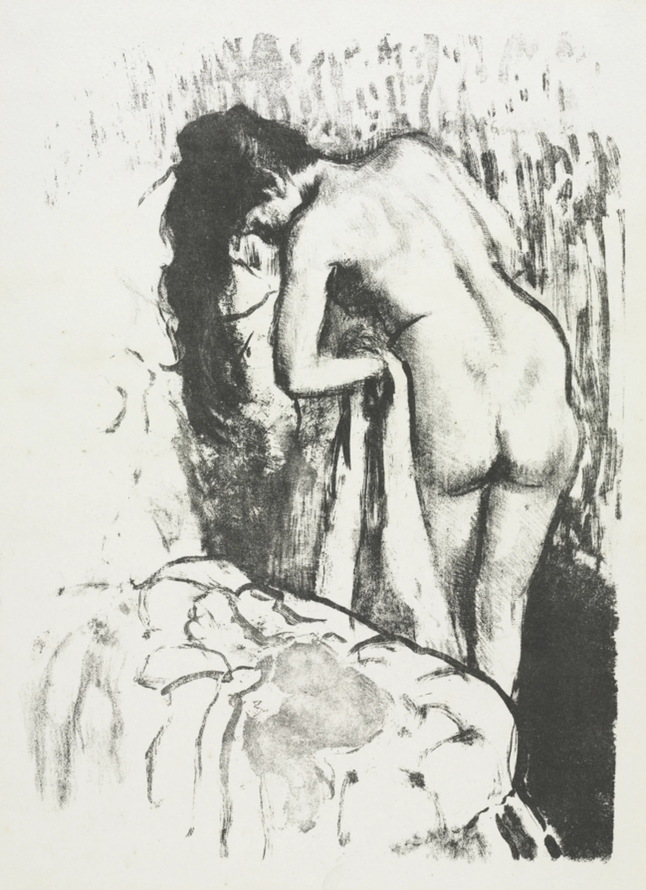 Nude Woman Standing, Drying Herself, Edgar Degas