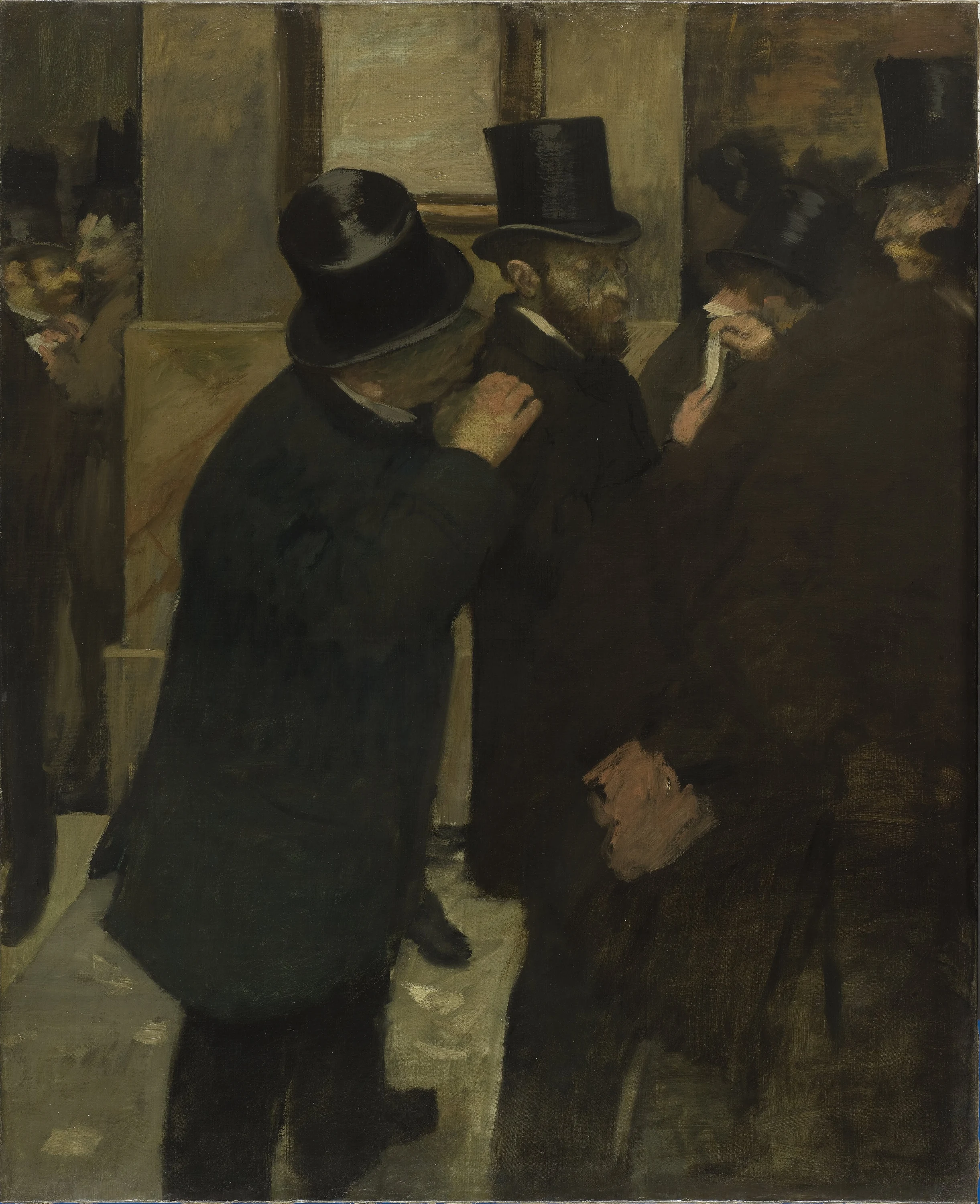 Portraits à la Bourse, Edgar Degas