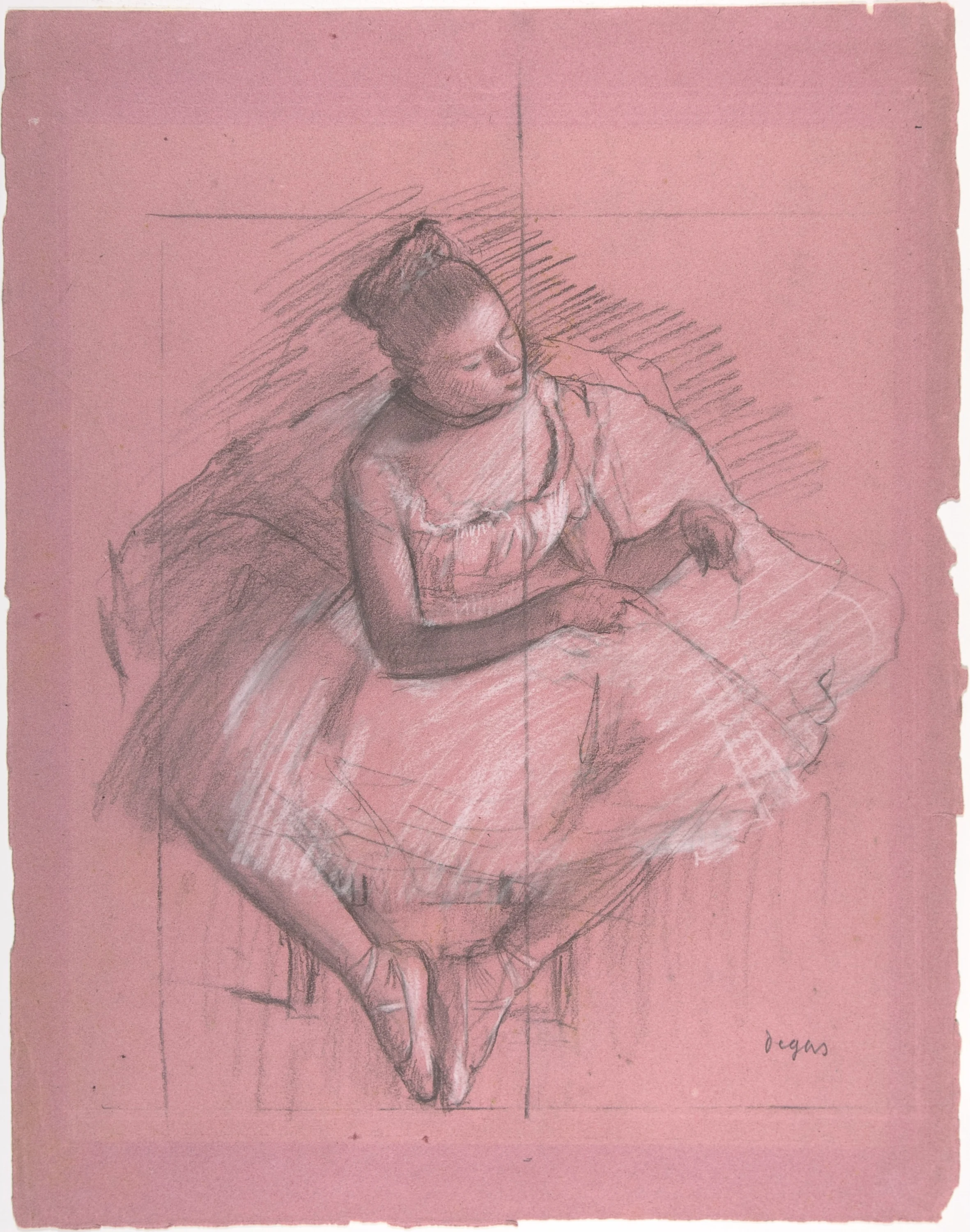 Seated Dancer, Edgar Degas