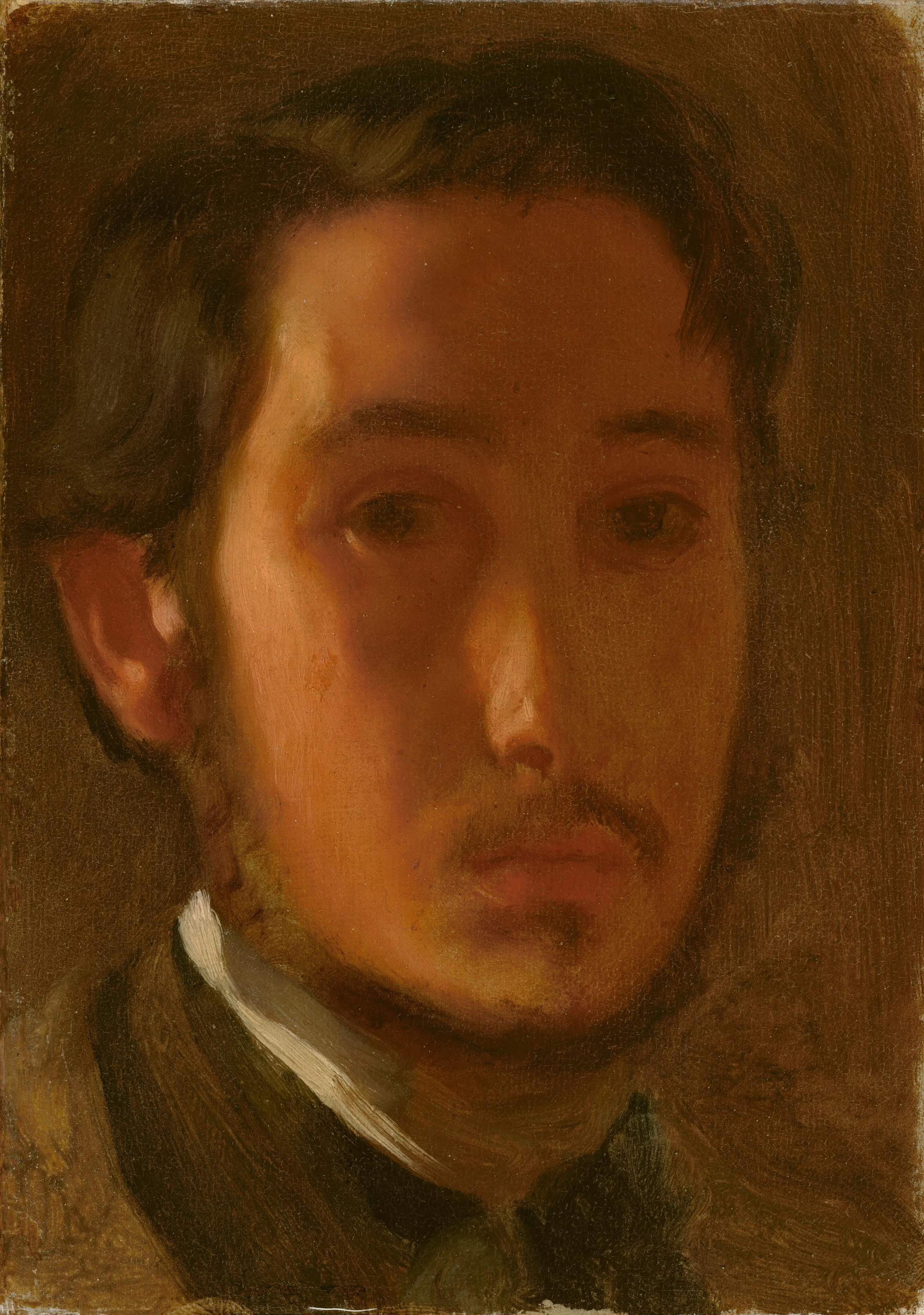 Self-Portrait with White Collar, Edgar Degas