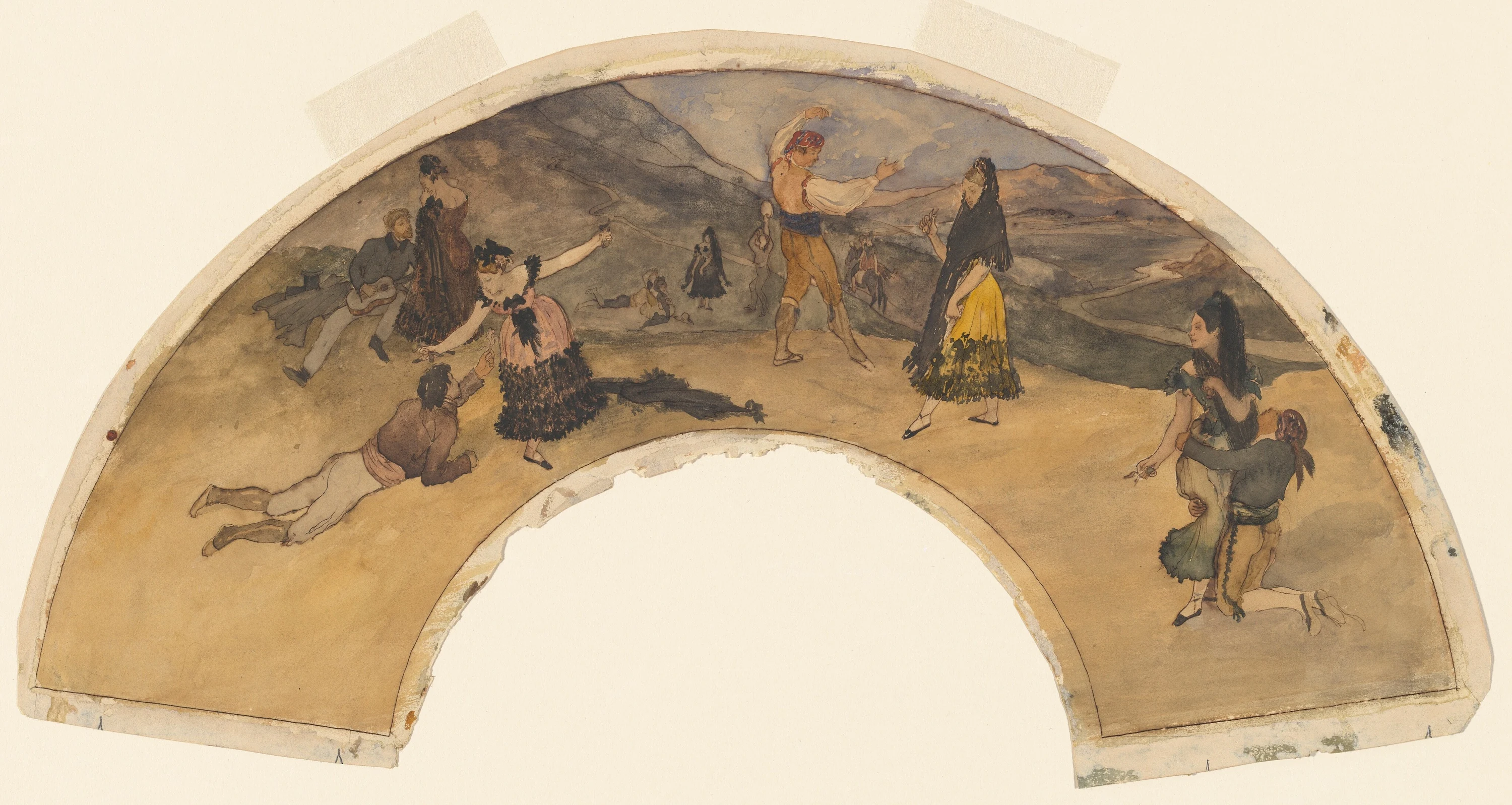 Spanish Dancers and Musicians, Edgar Degas