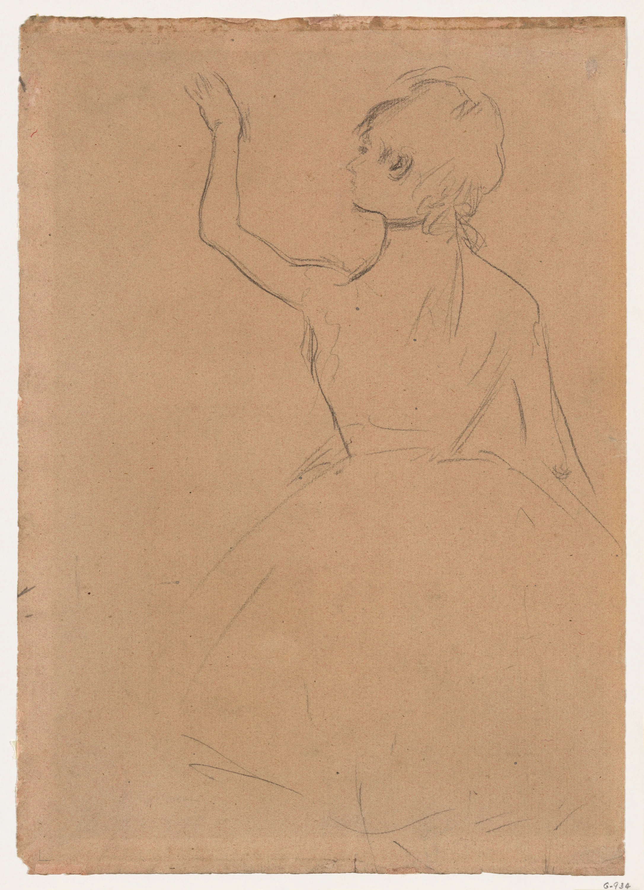 Study of a Ballet Dancer seen from the Back, Edgar Degas