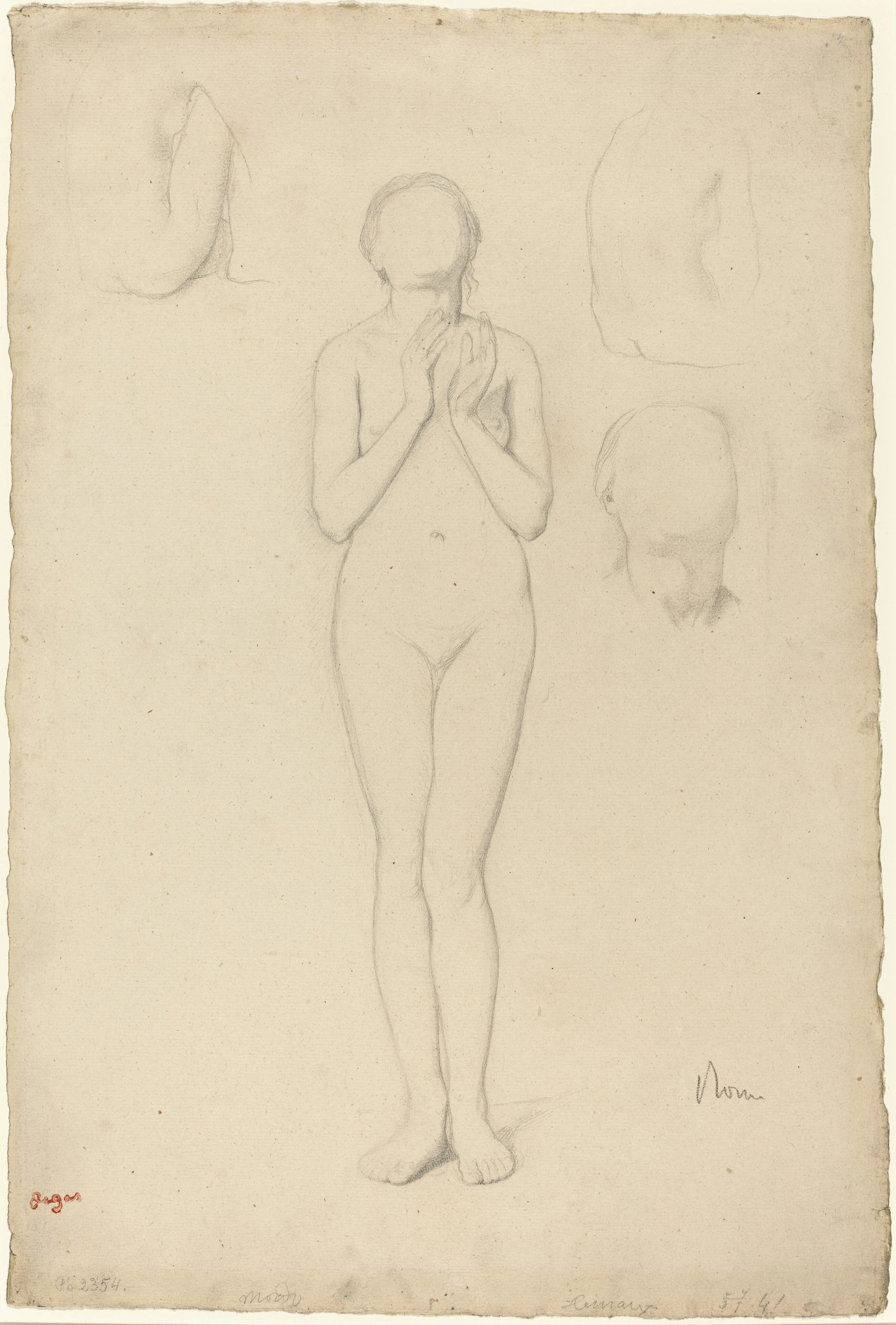 Study of a Female Nude, Edgar Degas