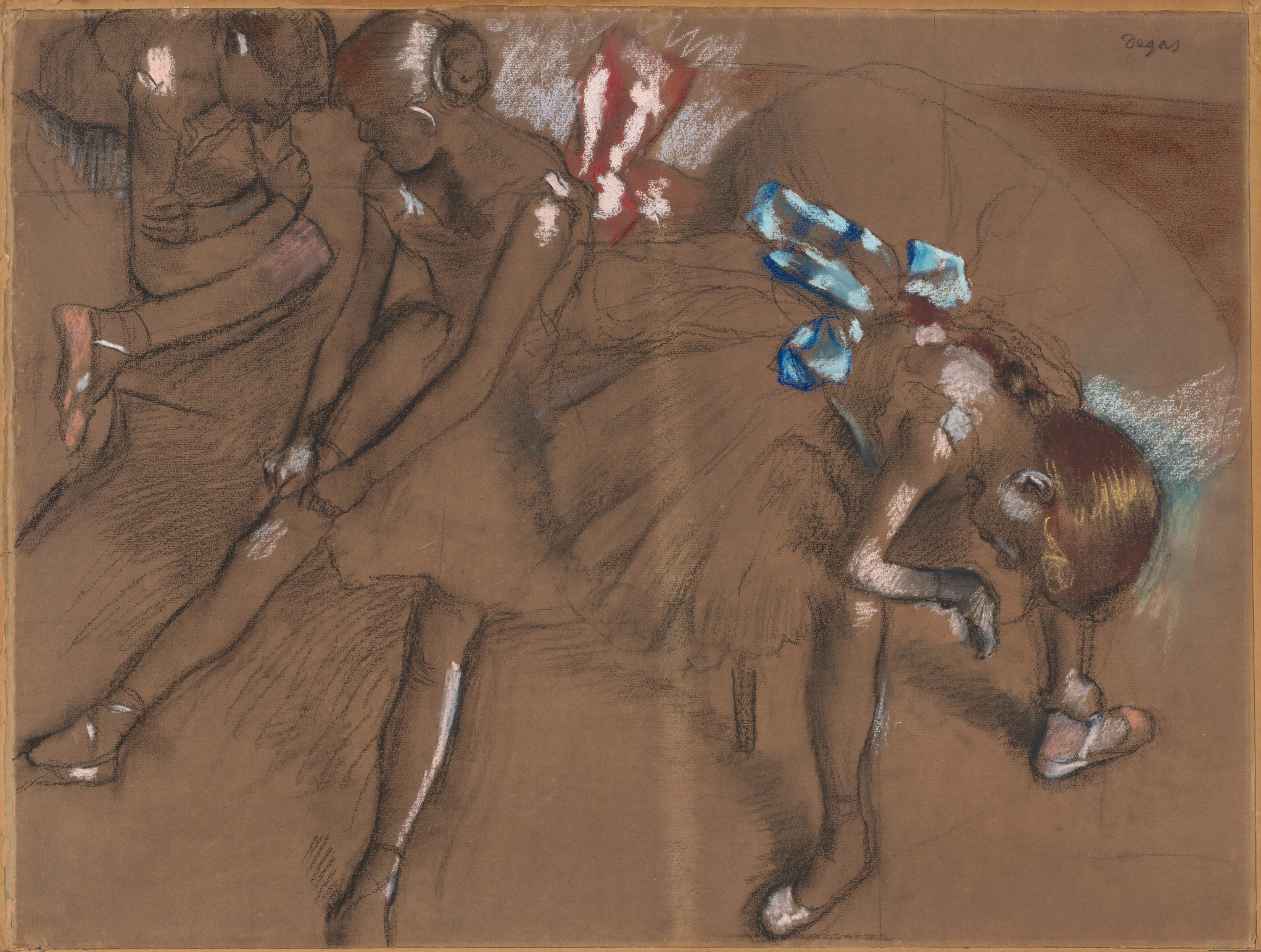 Three Dancers Resting, Edgar Degas
