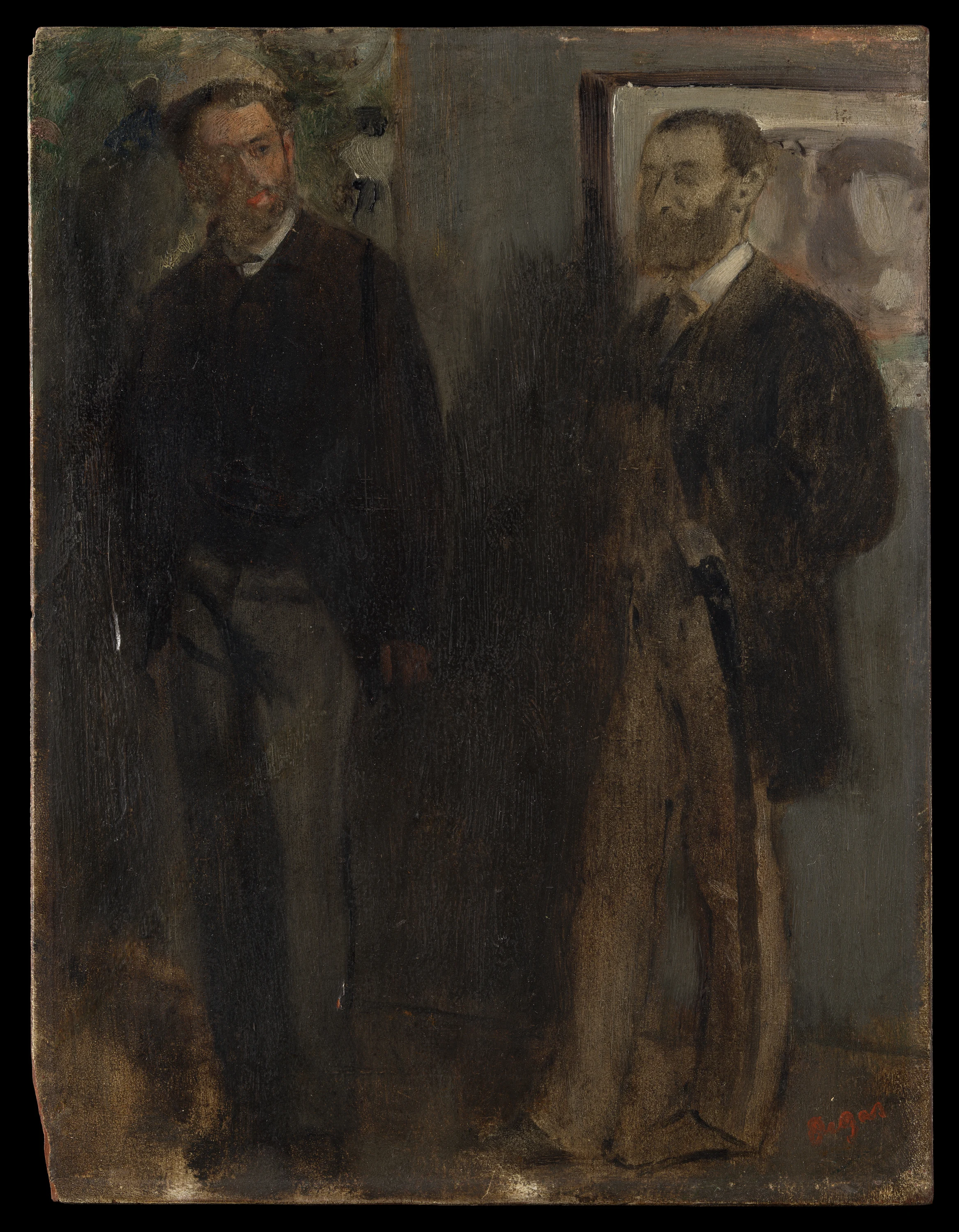 Two Men, Edgar Degas