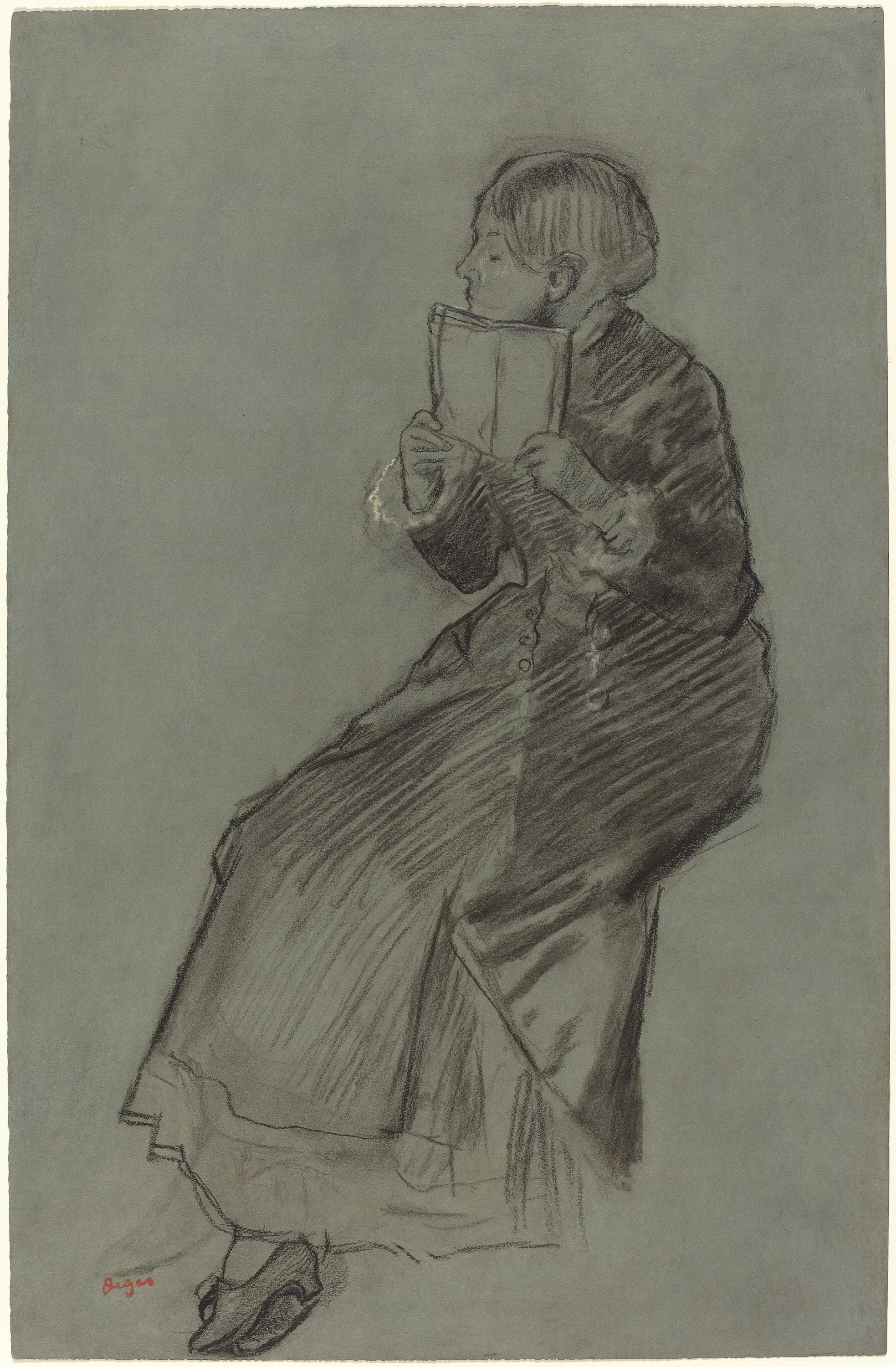 Woman Reading a Book, Edgar Degas