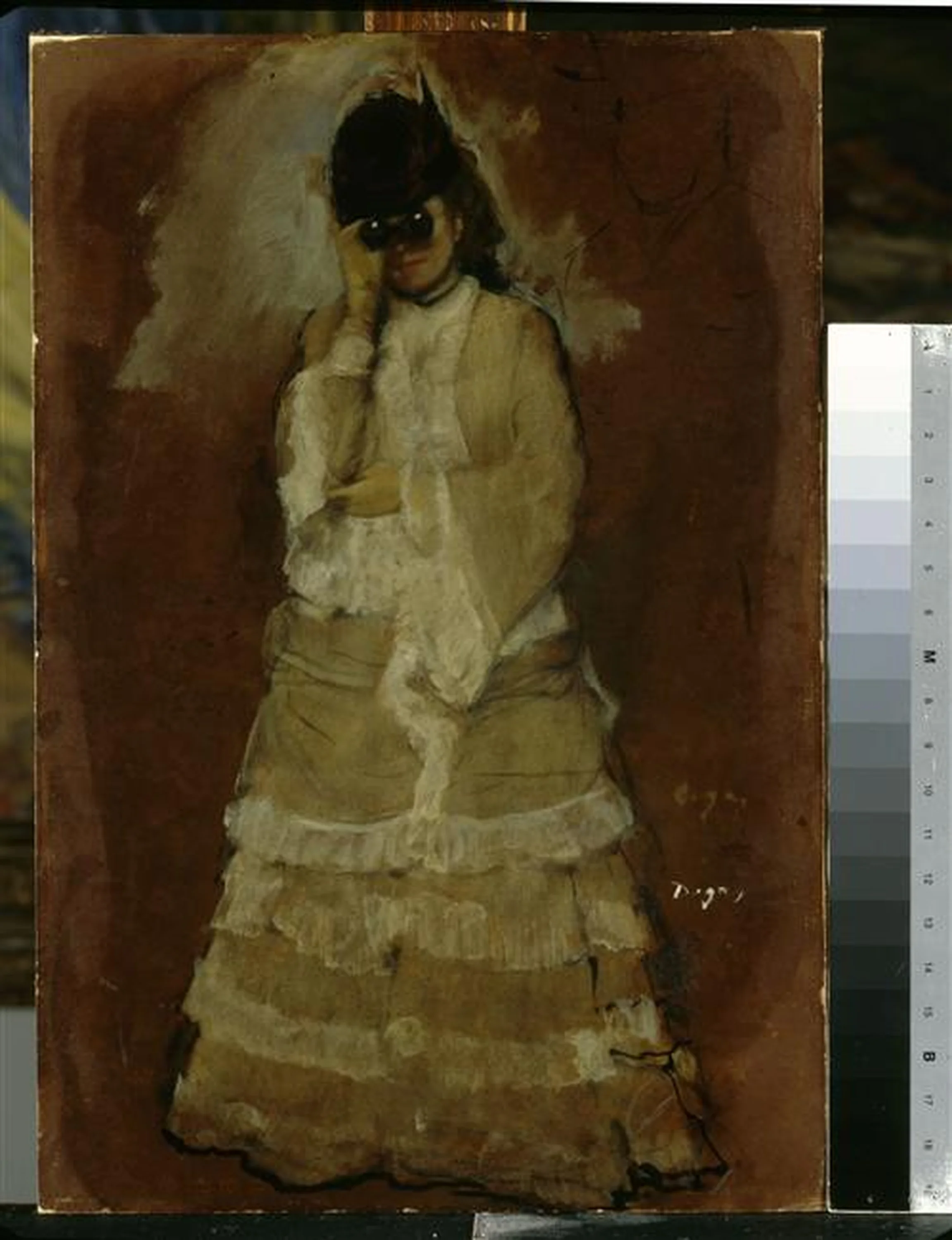 Woman with Opera Glasses, Edgar Degas