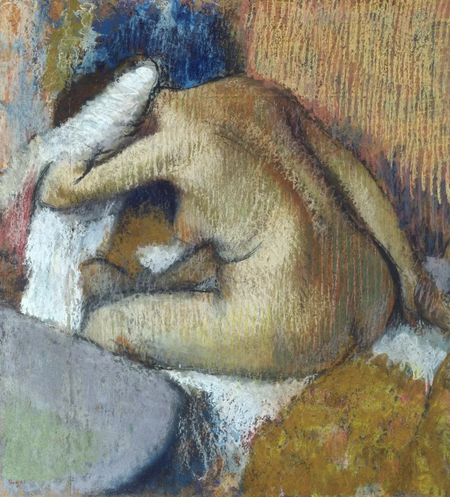 After the Bath, Edgar Degas