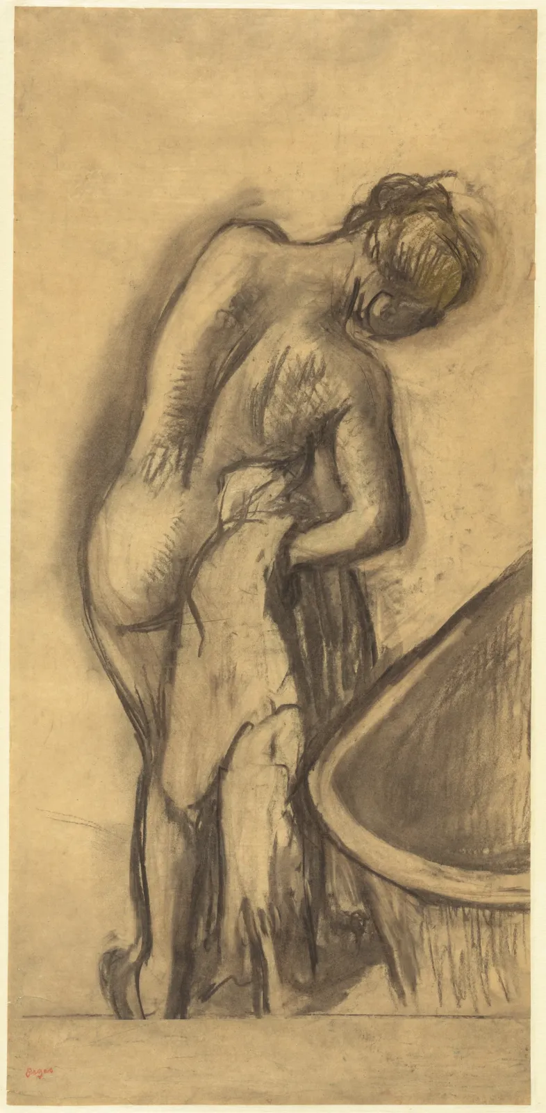 After the Bath: Woman Drying Herself, Edgar Degas