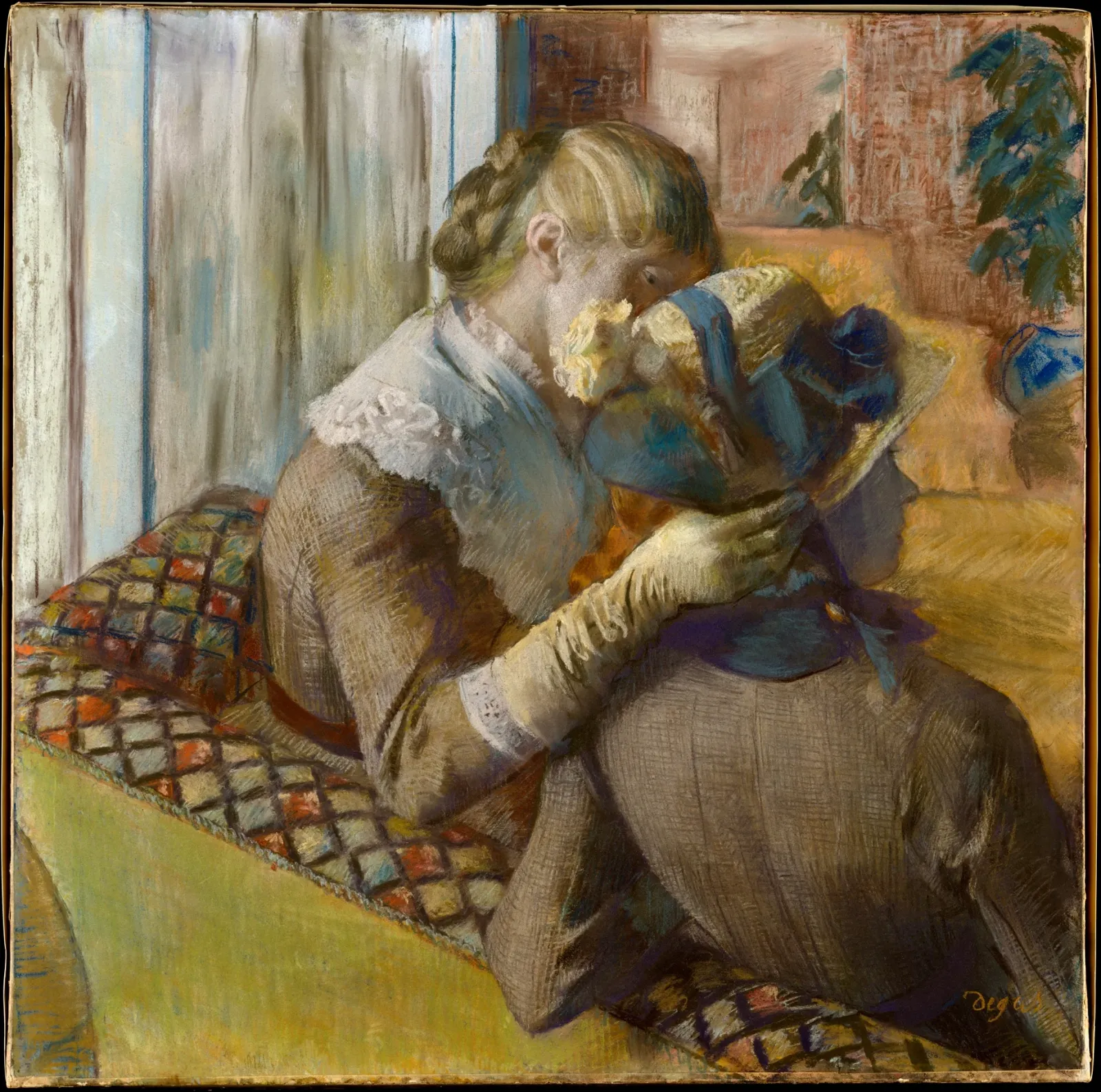 At the Milliner's, Edgar Degas