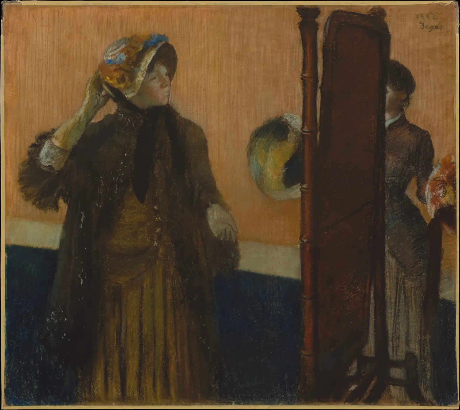 At the Milliner's, Edgar Degas