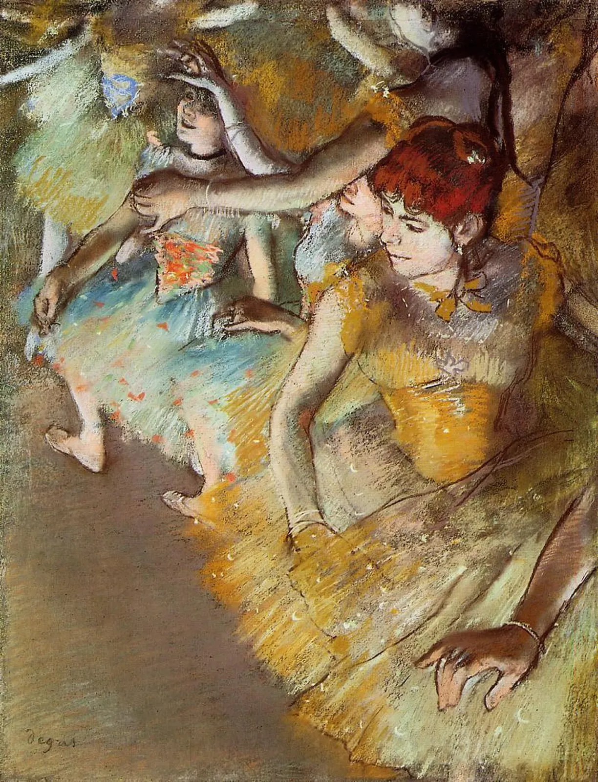 Ballet Dancers on the Stage, Edgar Degas