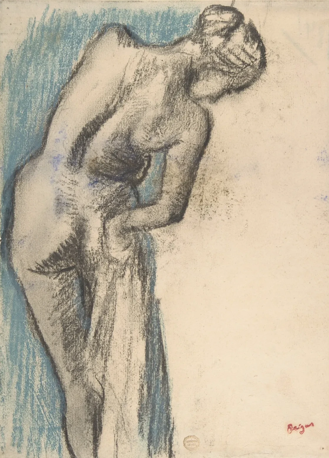 Bather Drying Herself, Edgar Degas