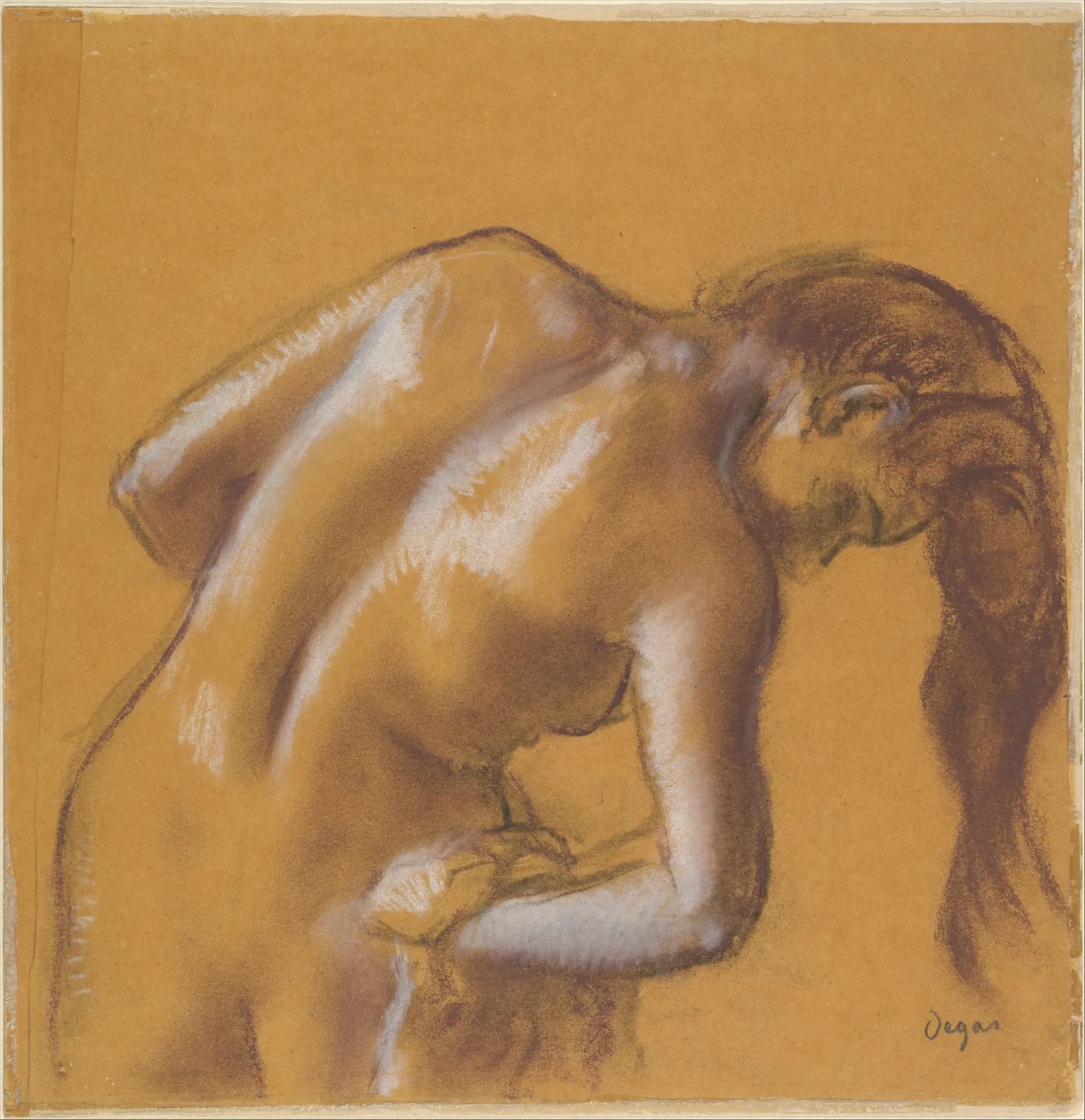 Bather Drying Herself, Edgar Degas