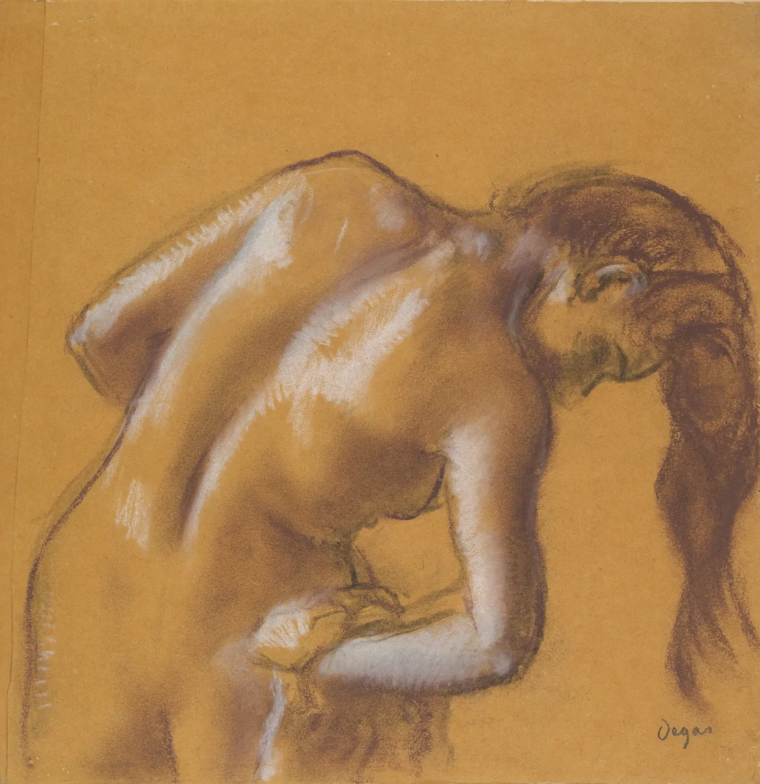 Baigneuse s'essuyant, Edgar Degas