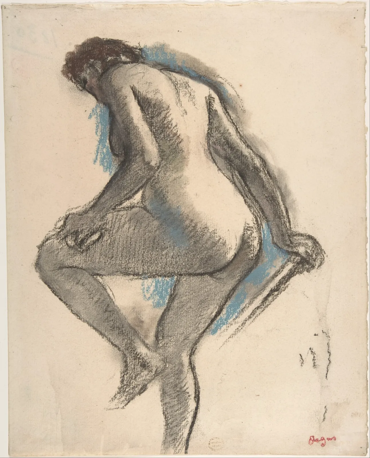 Bather Sponging Her Knee, Edgar Degas