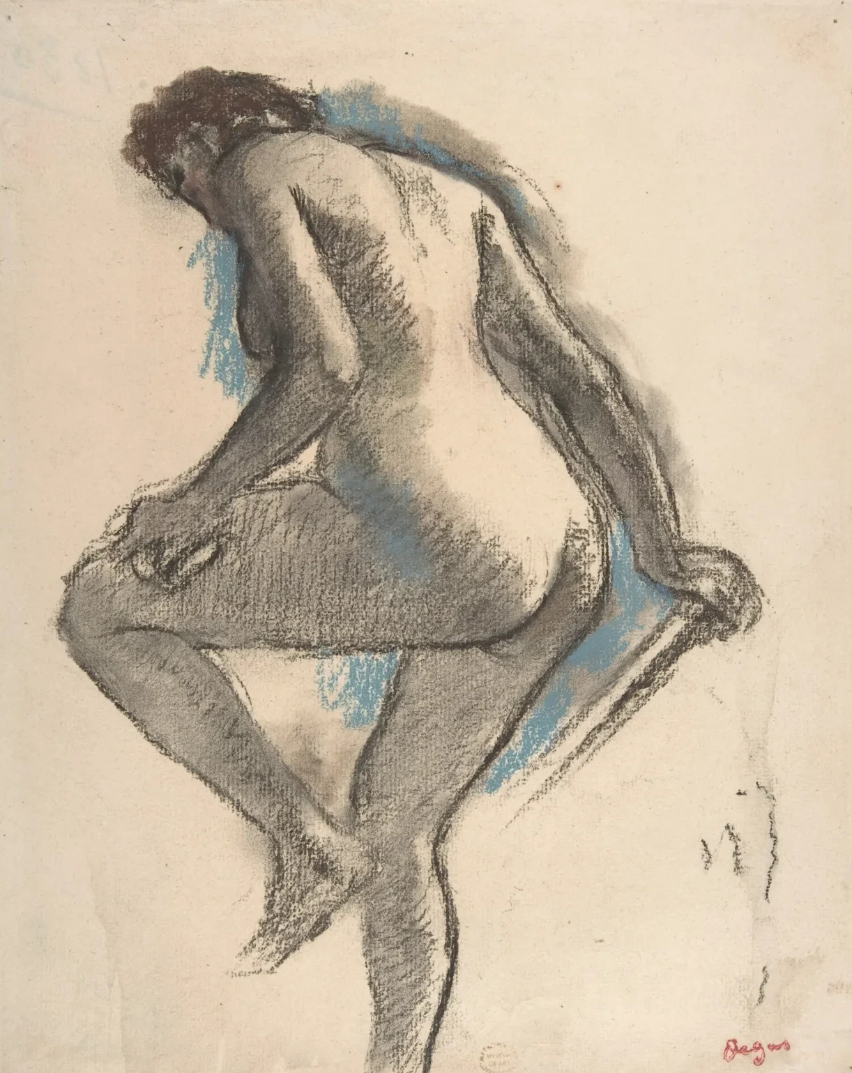 Bather Sponging Her Knee, Edgar Degas