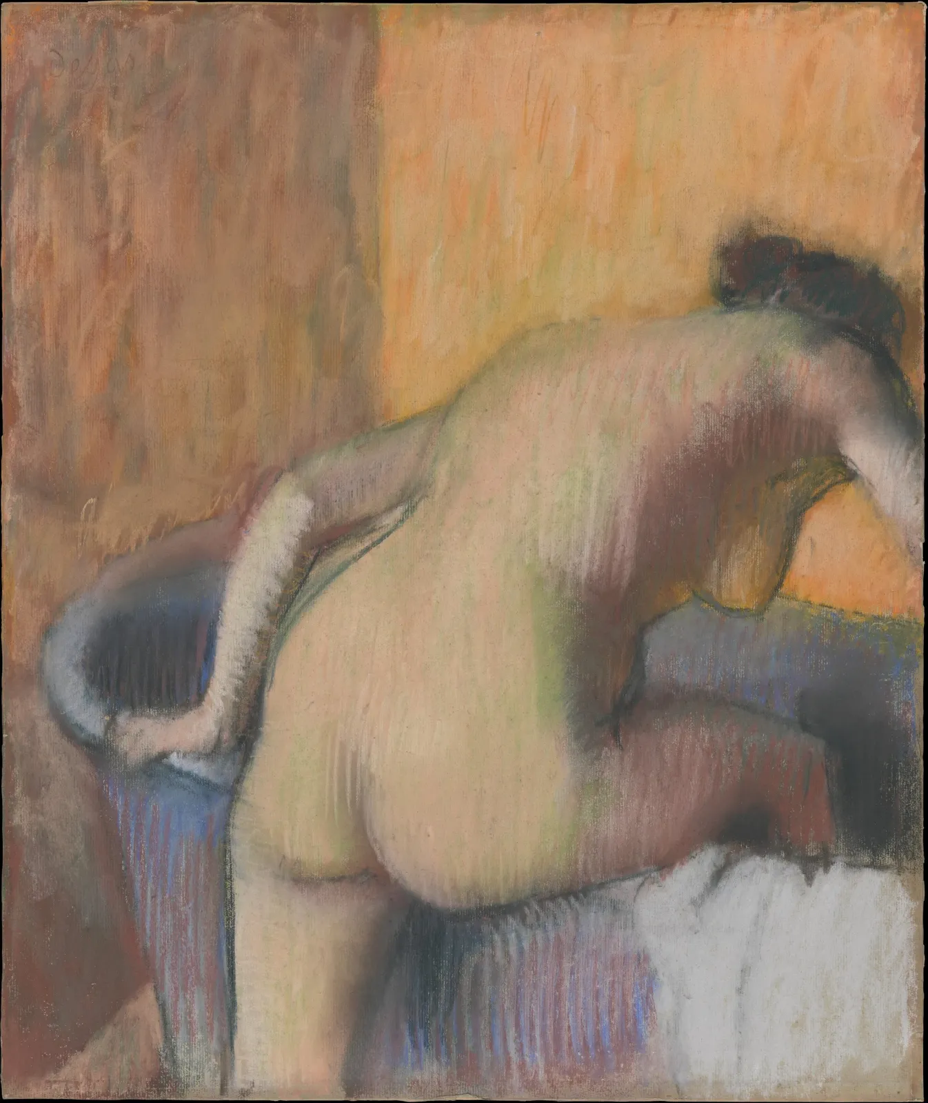 Bather Stepping into a Tub, Edgar Degas