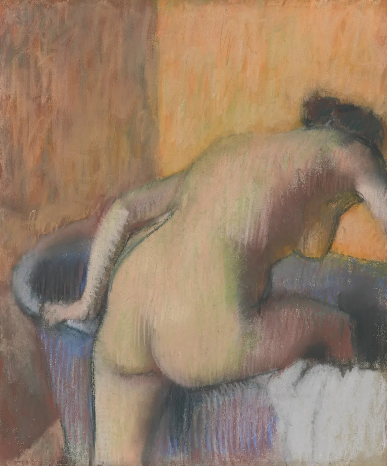 Baigneuse entrant dans le tub, Edgar Degas