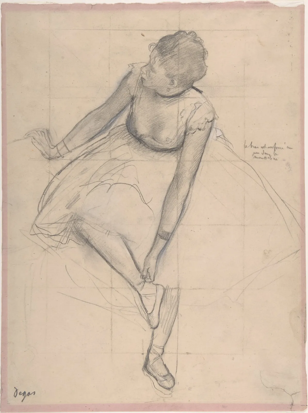 Dancer Adjusting Her Slipper, Edgar Degas