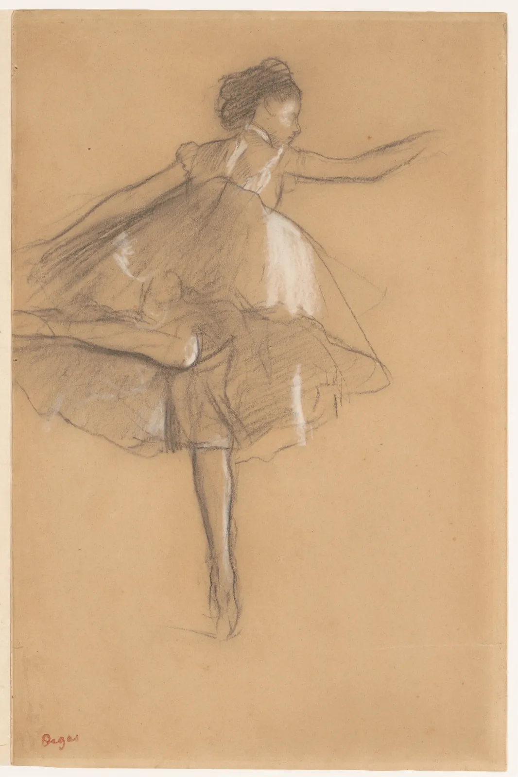 Dancer on pointe, Edgar Degas