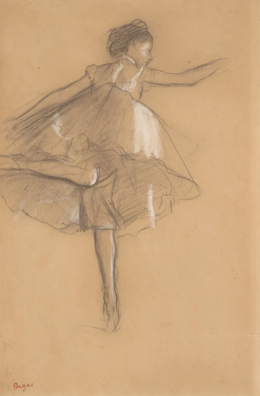 Dancer on pointe, Edgar Degas