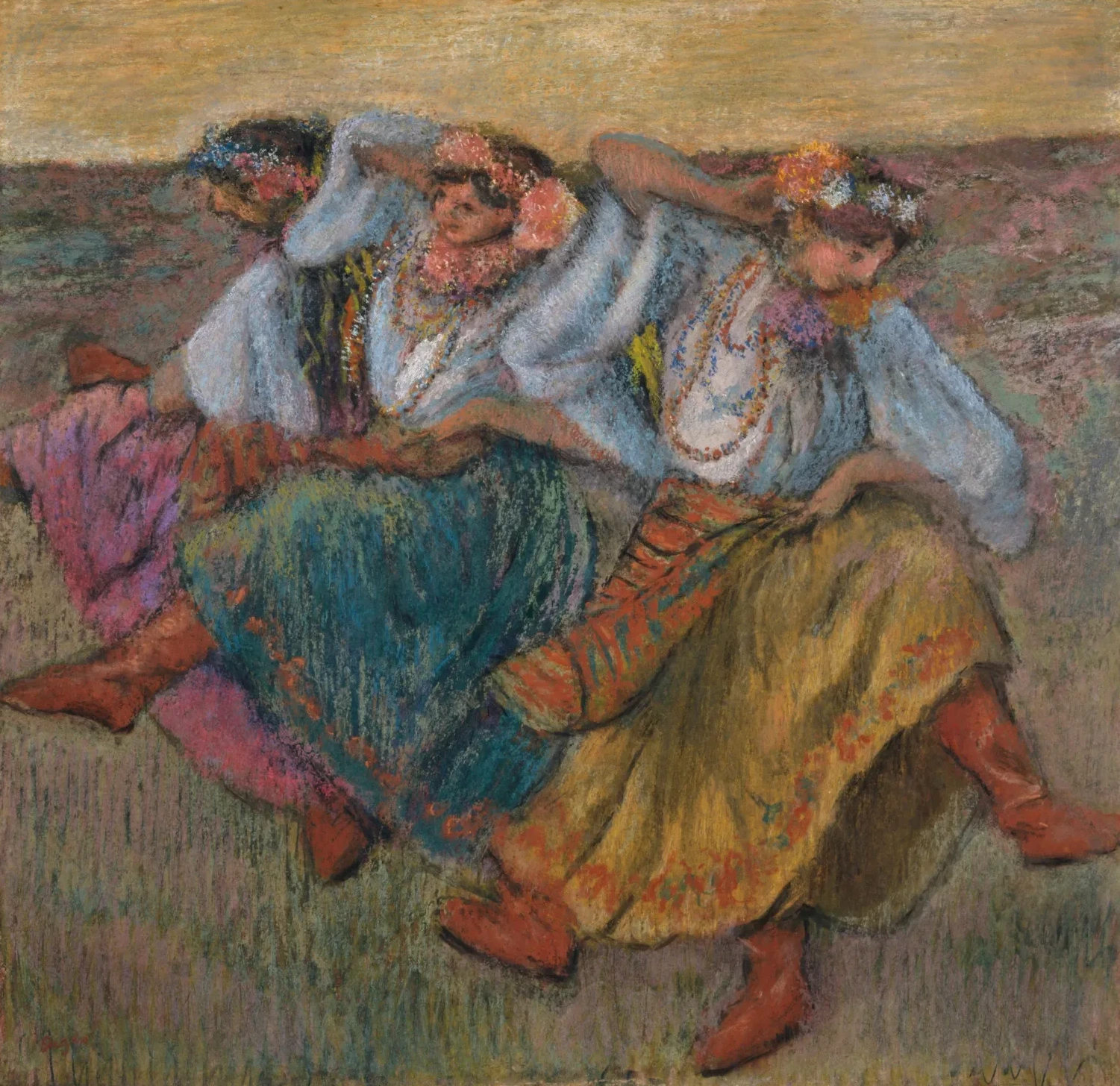 Dancers in Ukrainian Dress, Edgar Degas