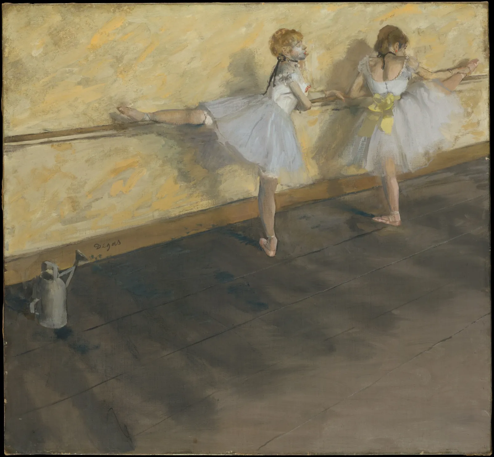 Dancers Practicing at the Barre, Edgar Degas