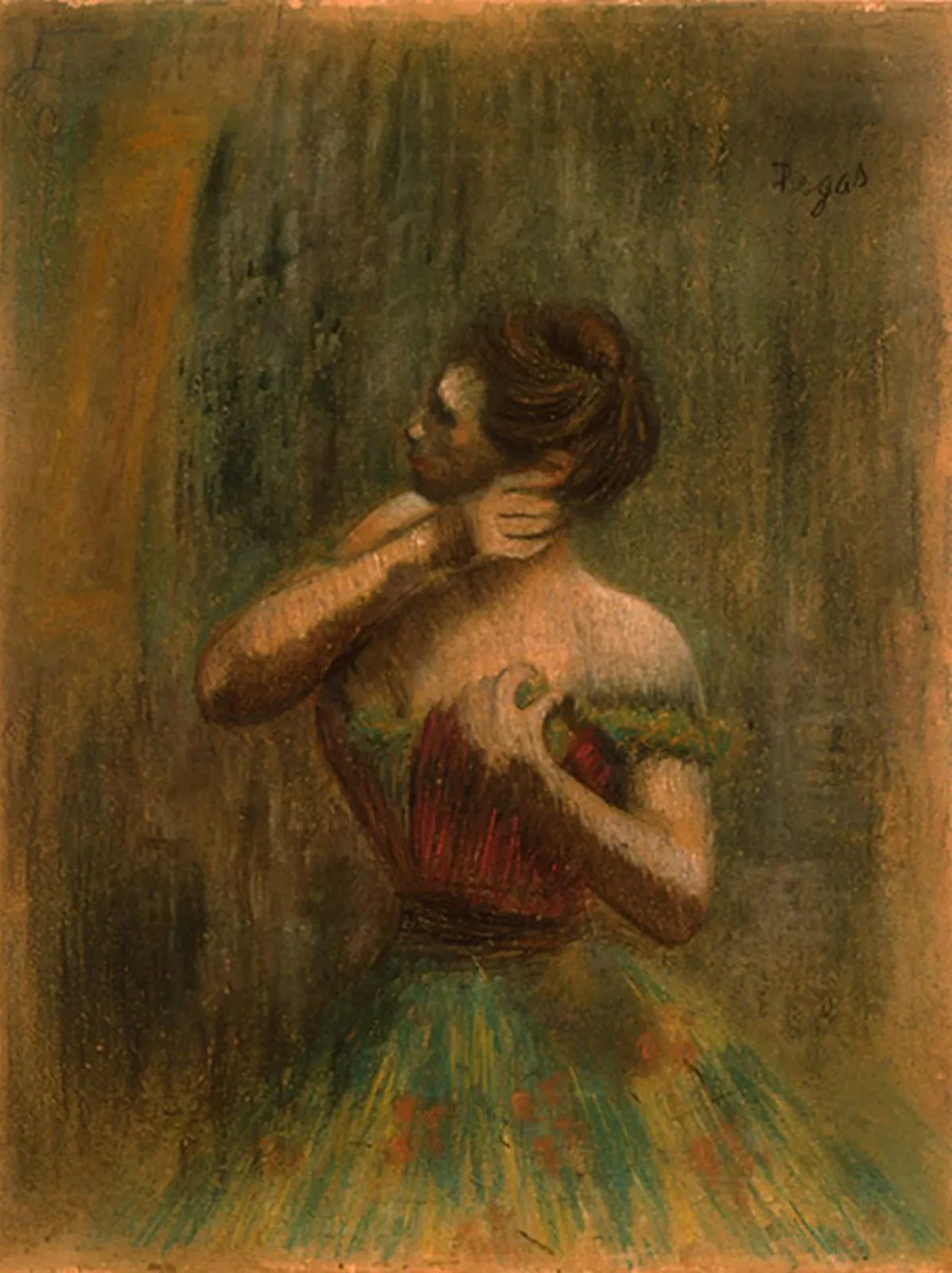 Danseuse en robe rouge, Edgar Degas