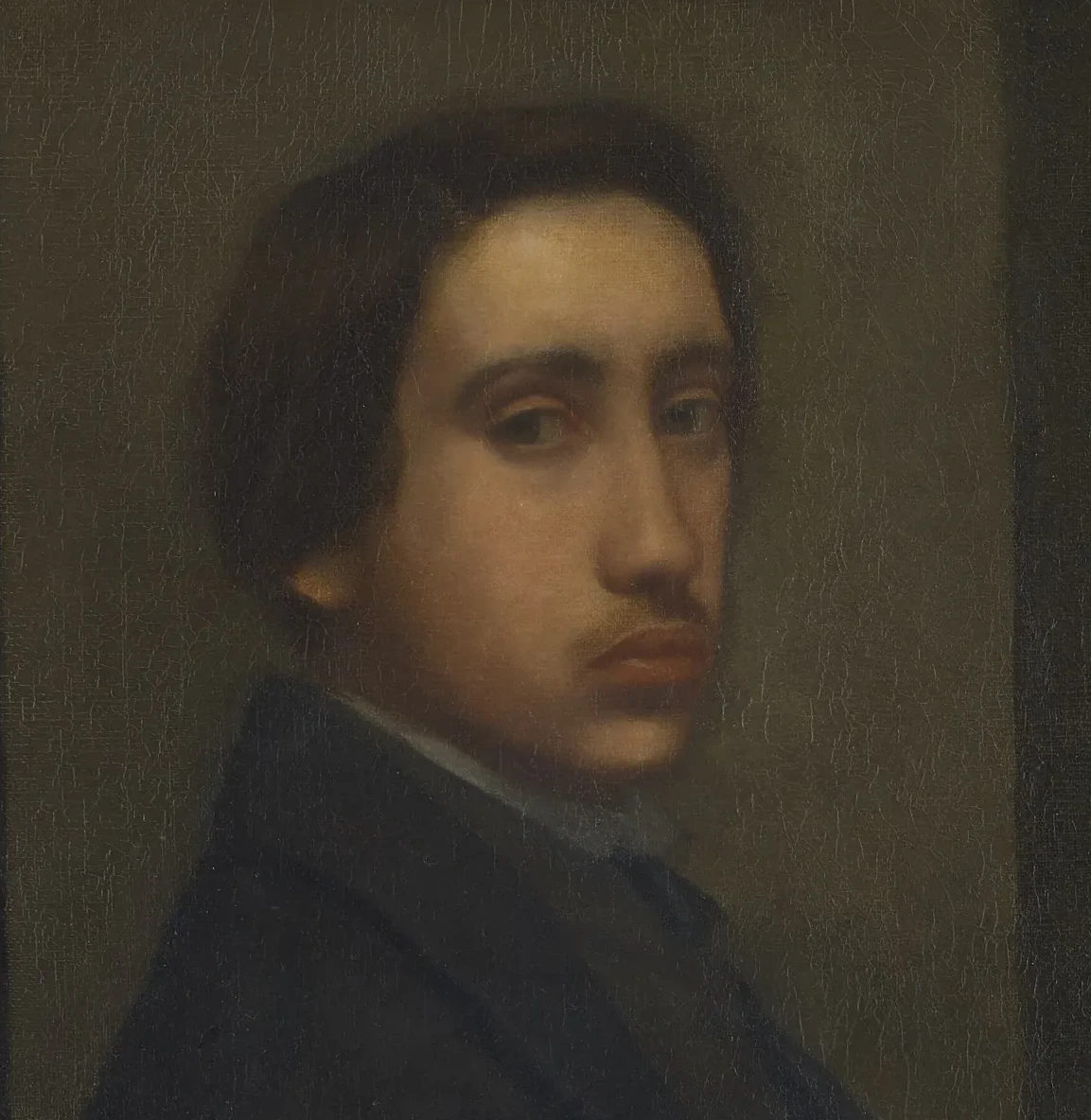 Degas à la redingote noire (Self-Portrait), Edgar Degas