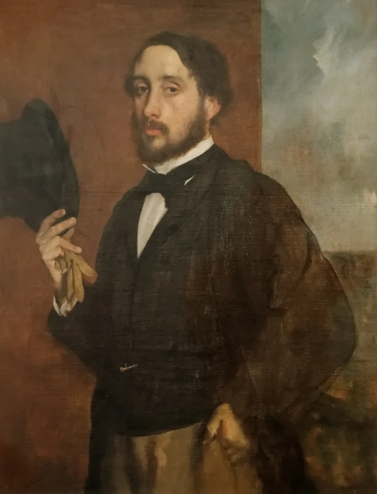 Degas saluant, Edgar Degas
