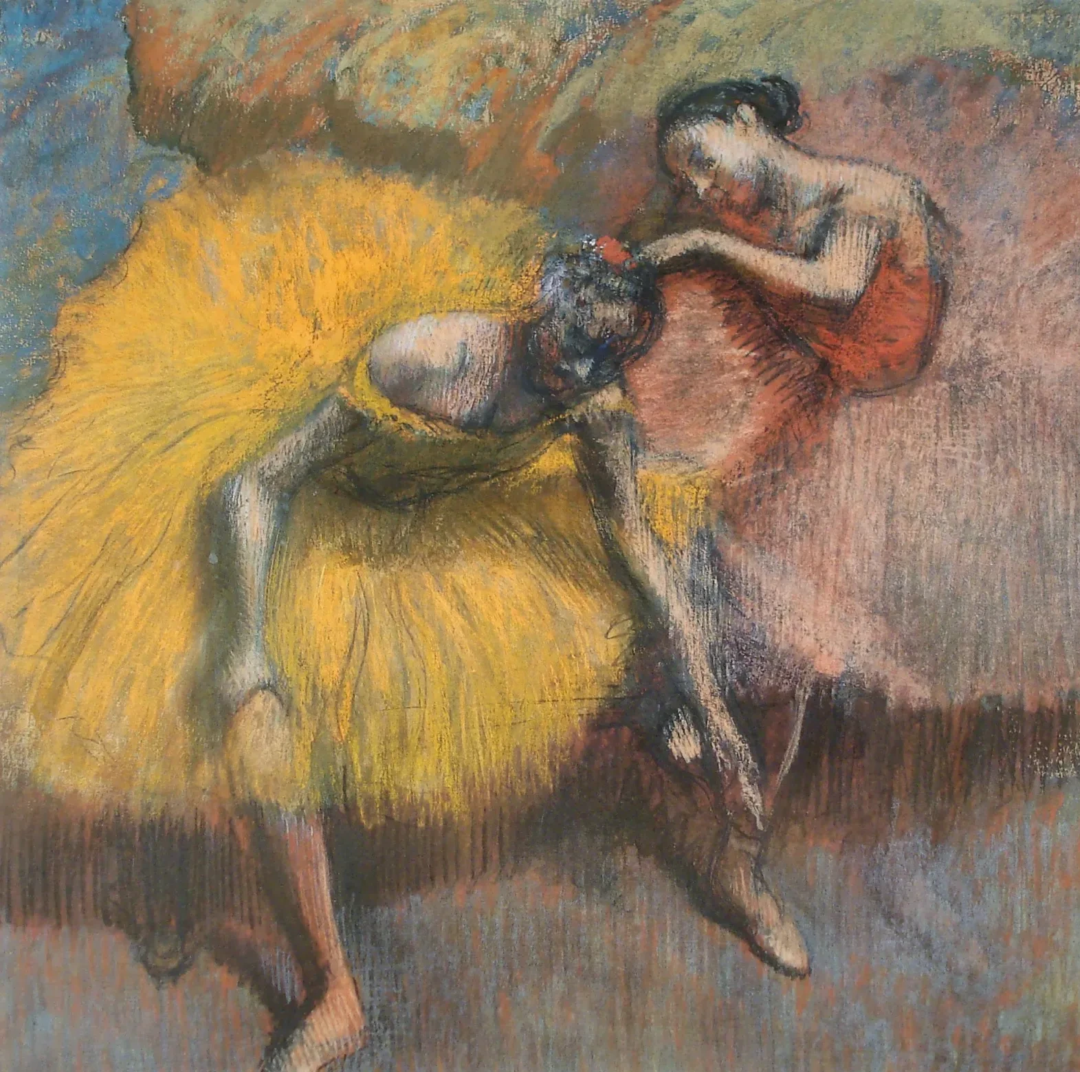 Deux danseuses - Jaunes et roses, Edgar Degas