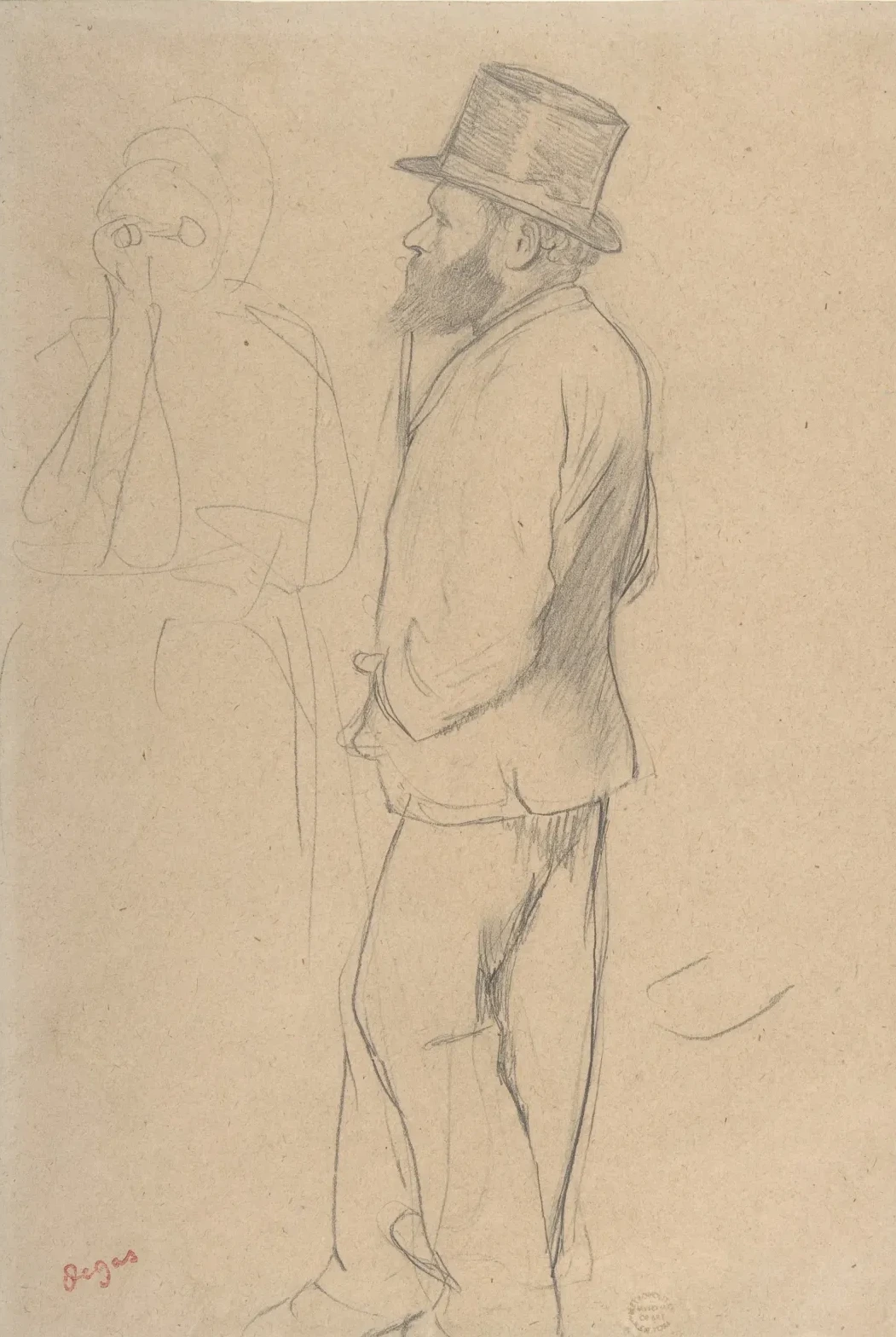 Édouard Manet at the Races, Edgar Degas