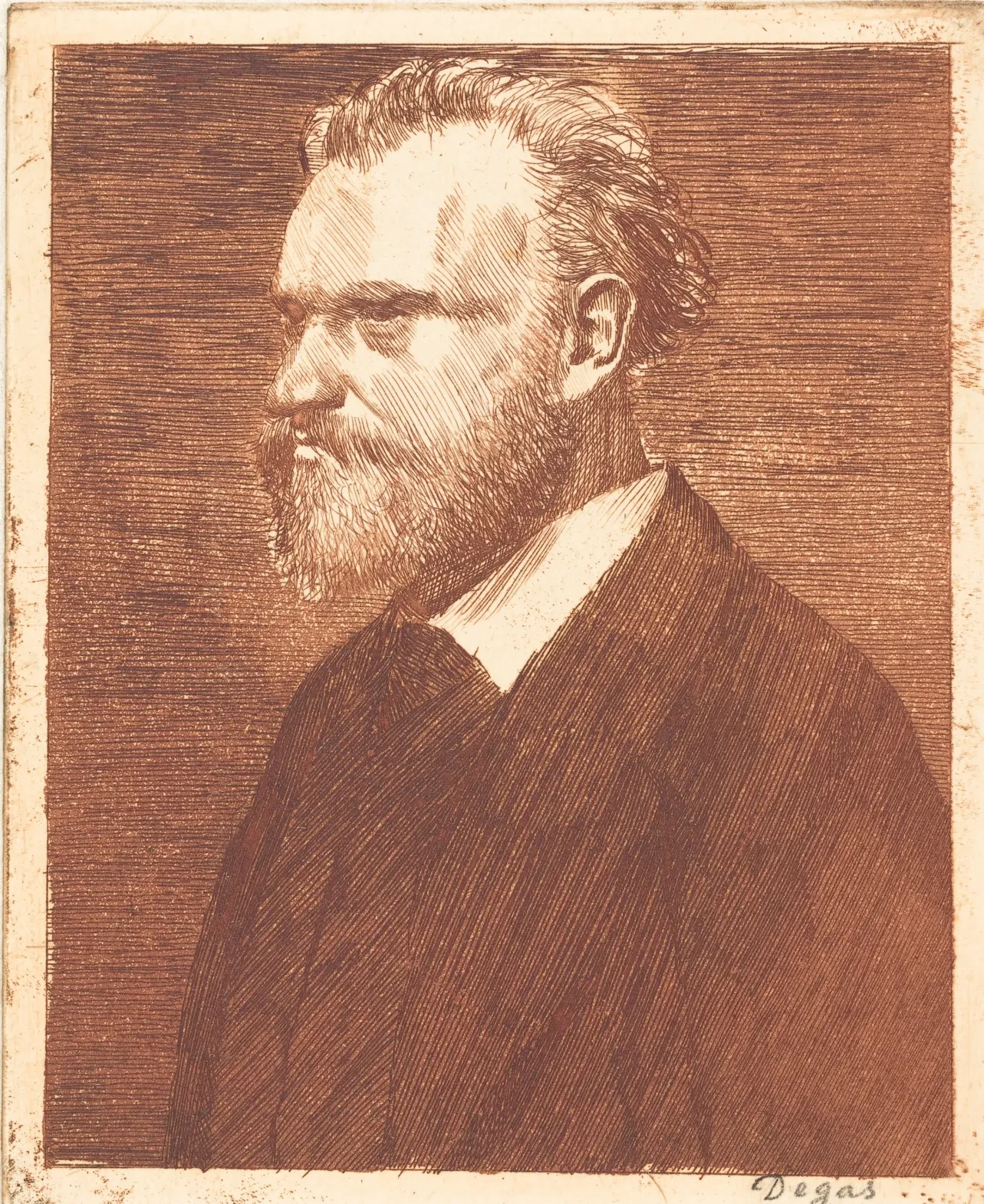 Edouard Manet, Bust-Length Portrait  (Manet en buste), Edgar Degas