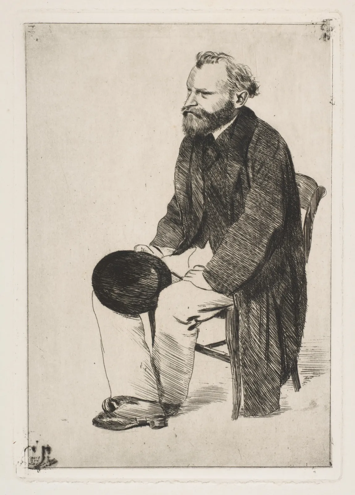 Édouard Manet, Seated, Turned to the Left, Edgar Degas