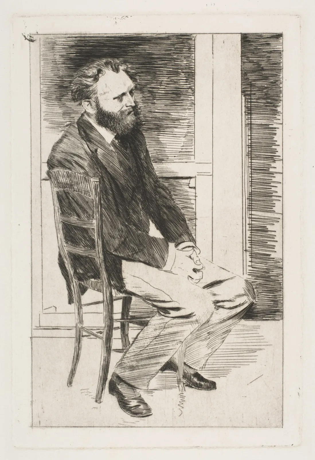 Édouard Manet, Seated, Turned to the Right, Edgar Degas
