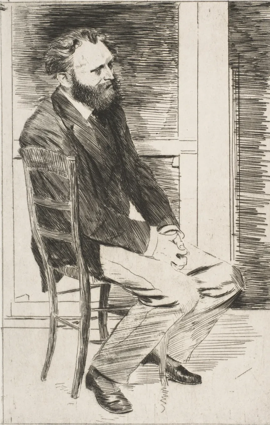 Édouard Manet, Seated, Turned to the Right, Edgar Degas