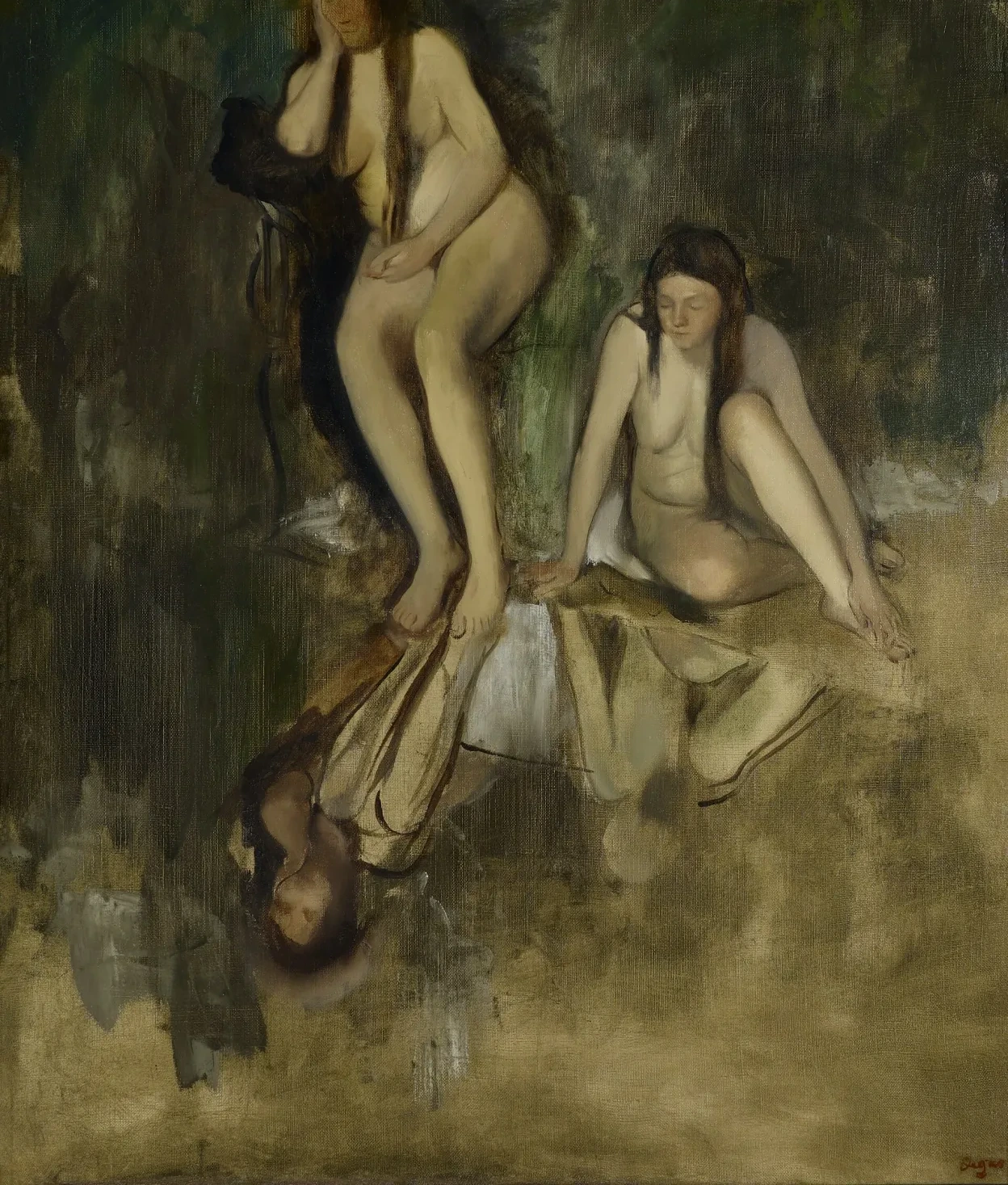étude de nus pour Mlle Fiocre dans le ballet "La Source", Edgar Degas
