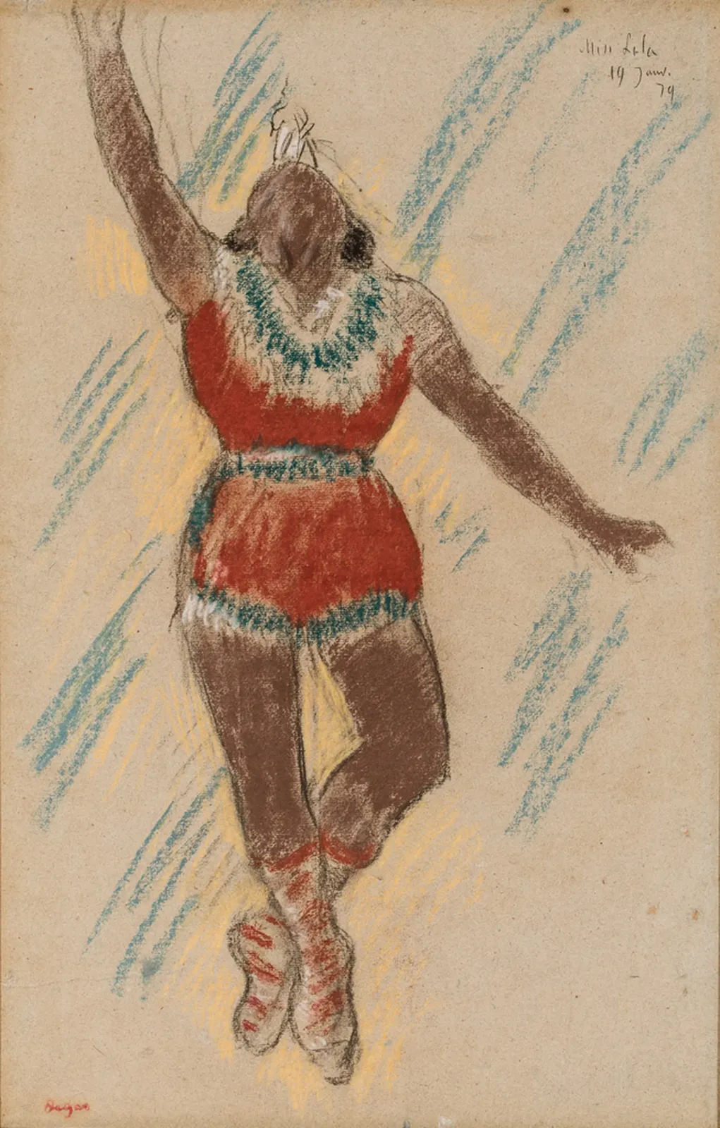 Étude pour miss Lala, Edgar Degas