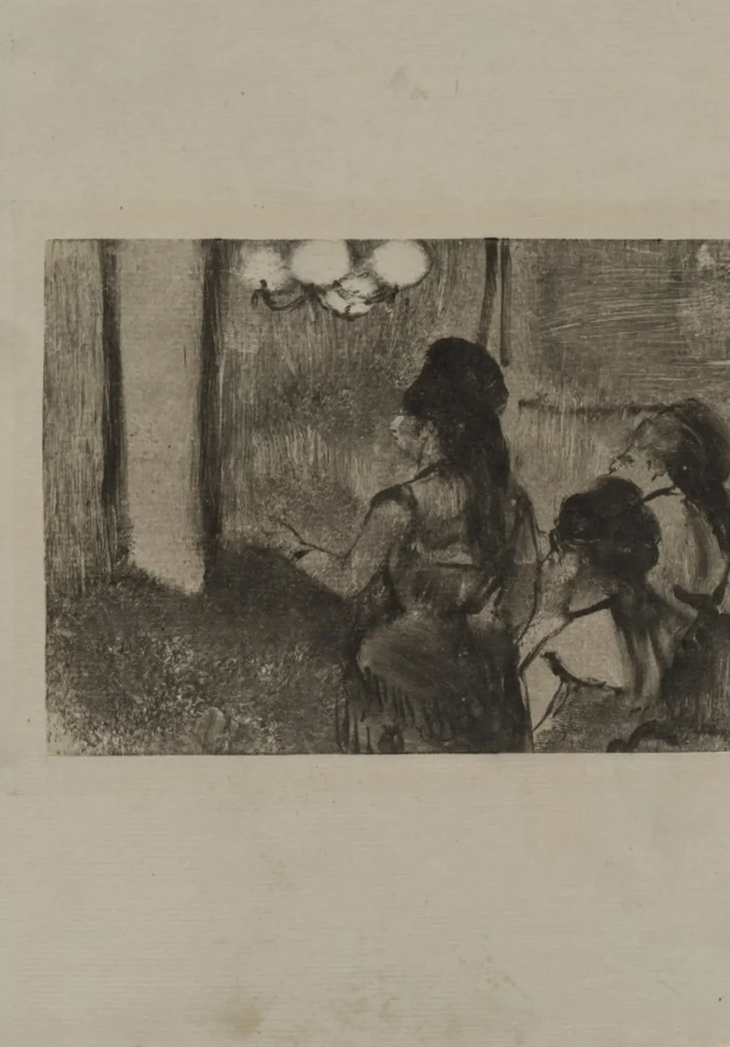 In the Salon, Edgar Degas