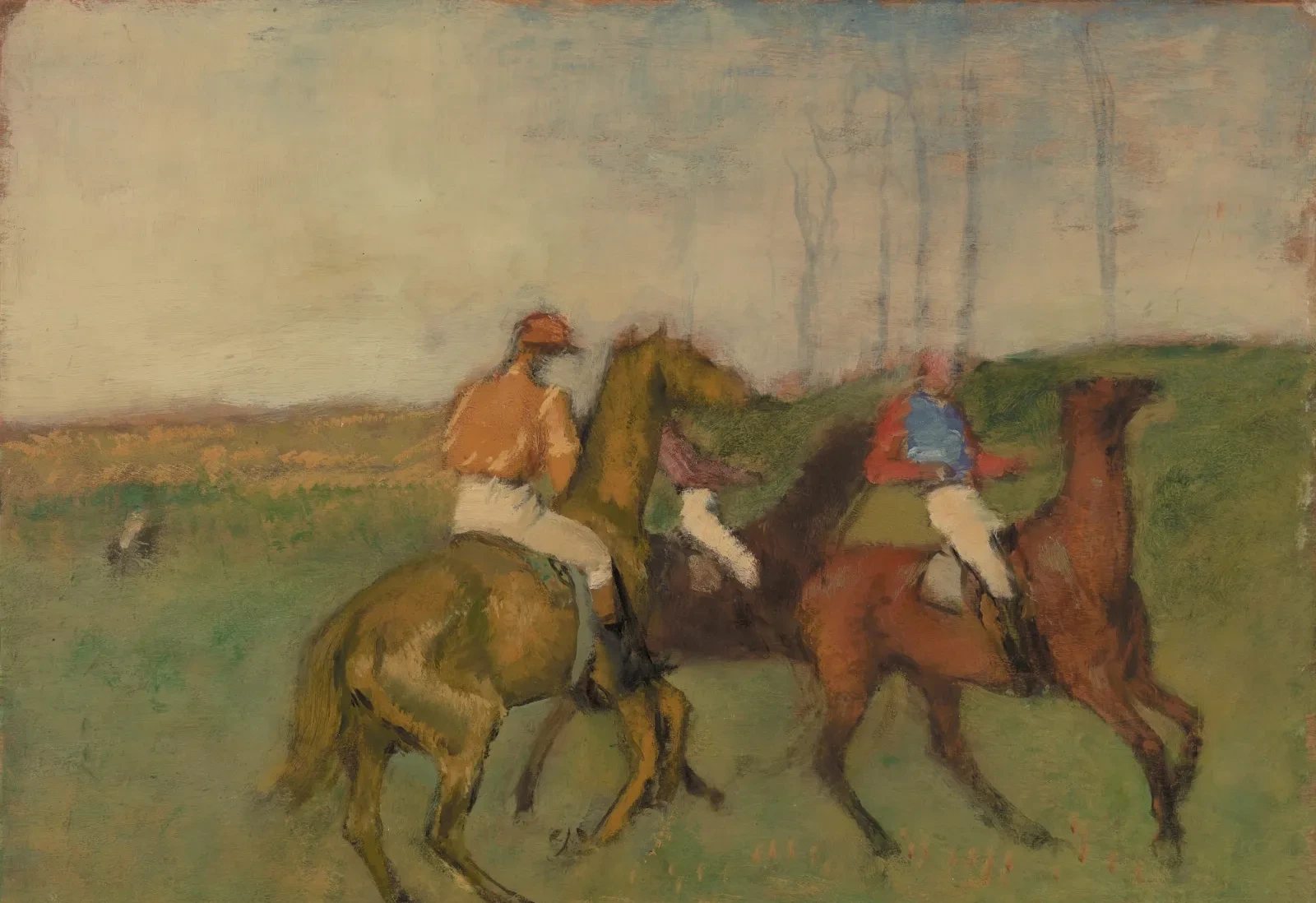 Jockeys and Race Horses, Edgar Degas