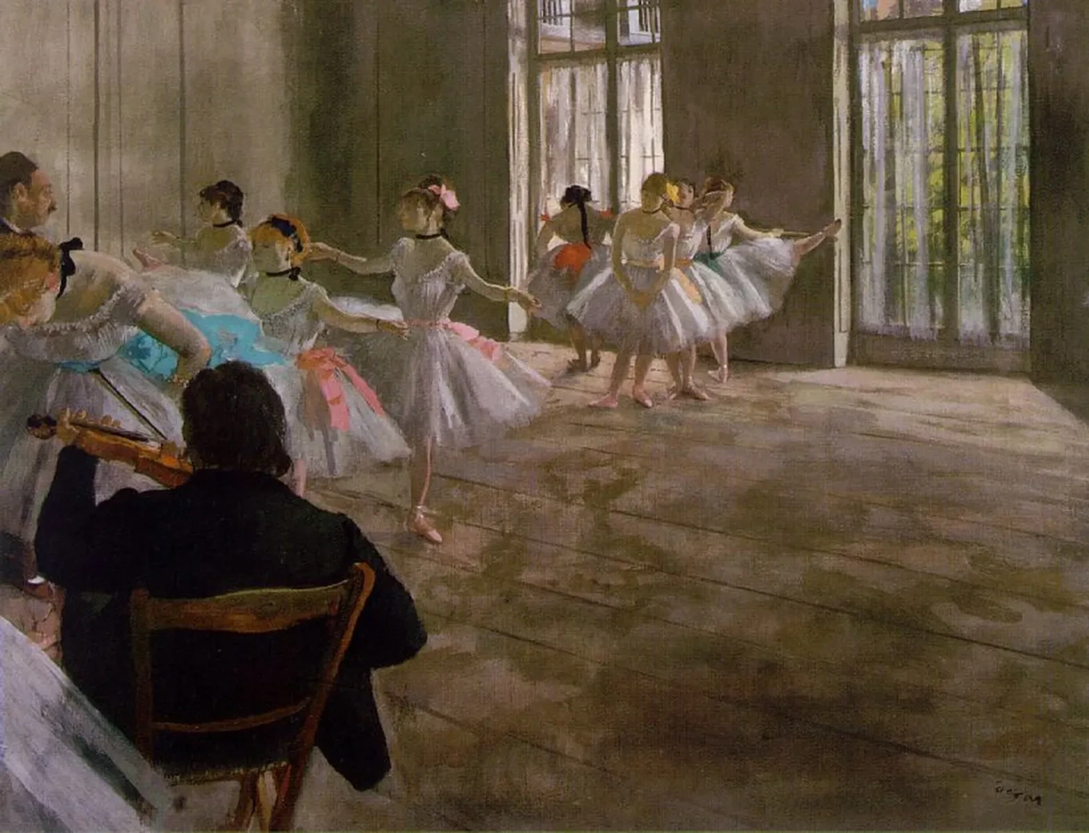 L’école de danse. La répétition, Edgar Degas