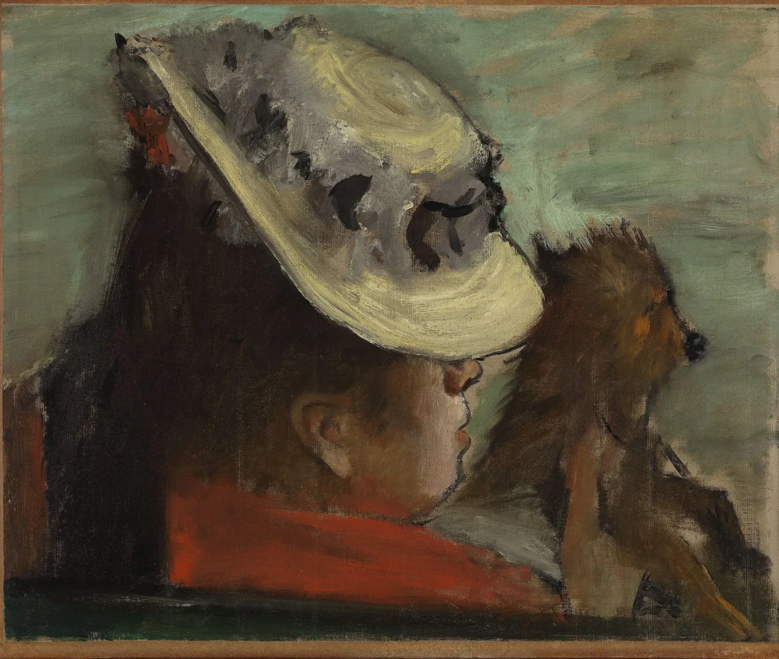 La femme au chien, Edgar Degas
