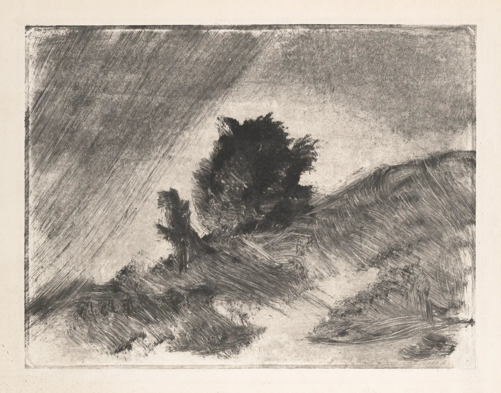 Landscape, Edgar Degas