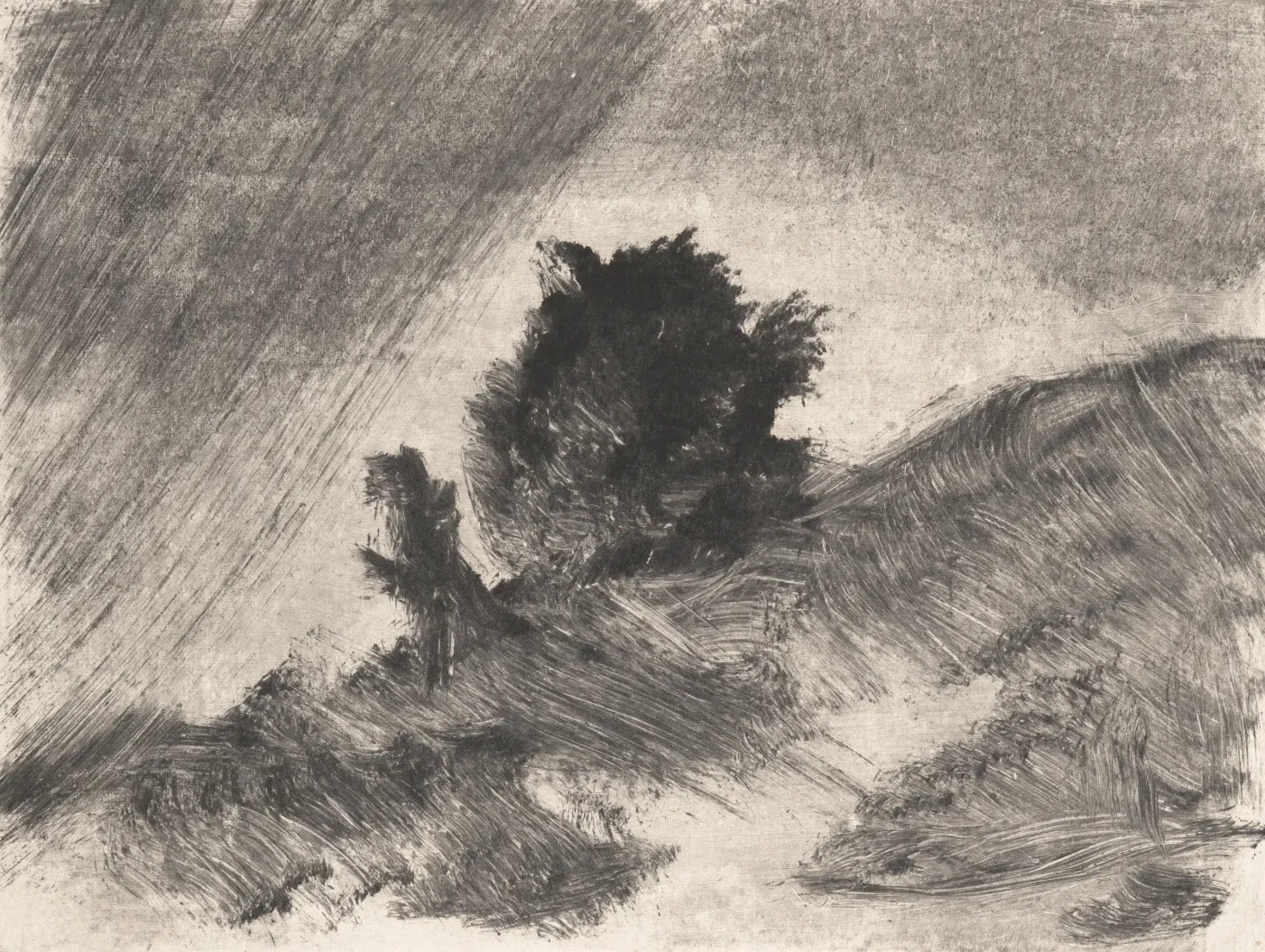 Landscape, Edgar Degas