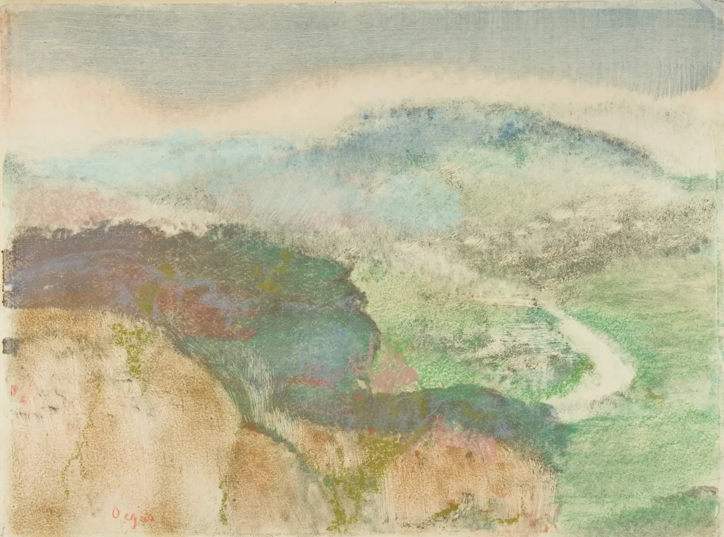 Landscape, Edgar Degas