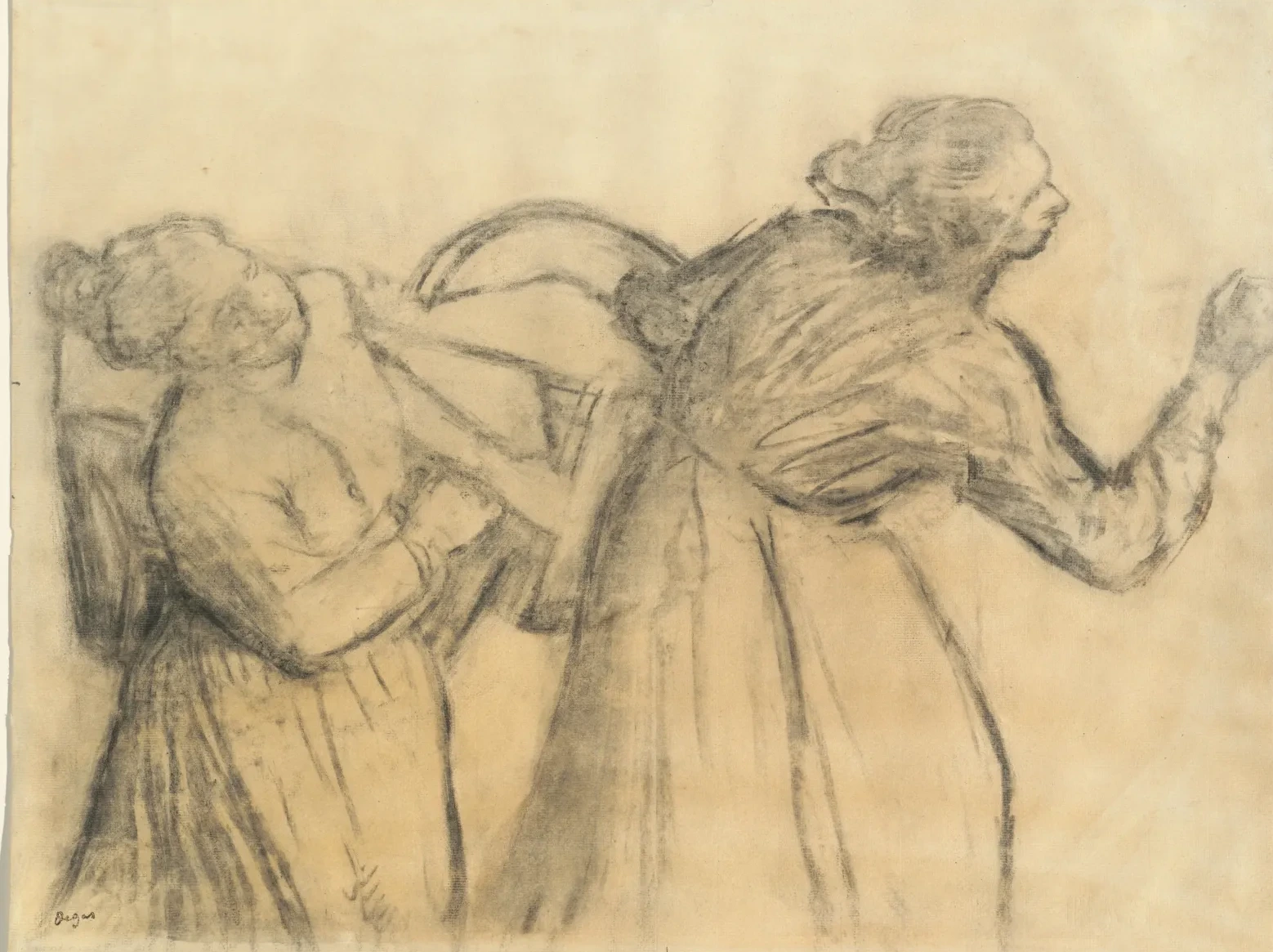 Laundress Carrying Linen, Edgar Degas