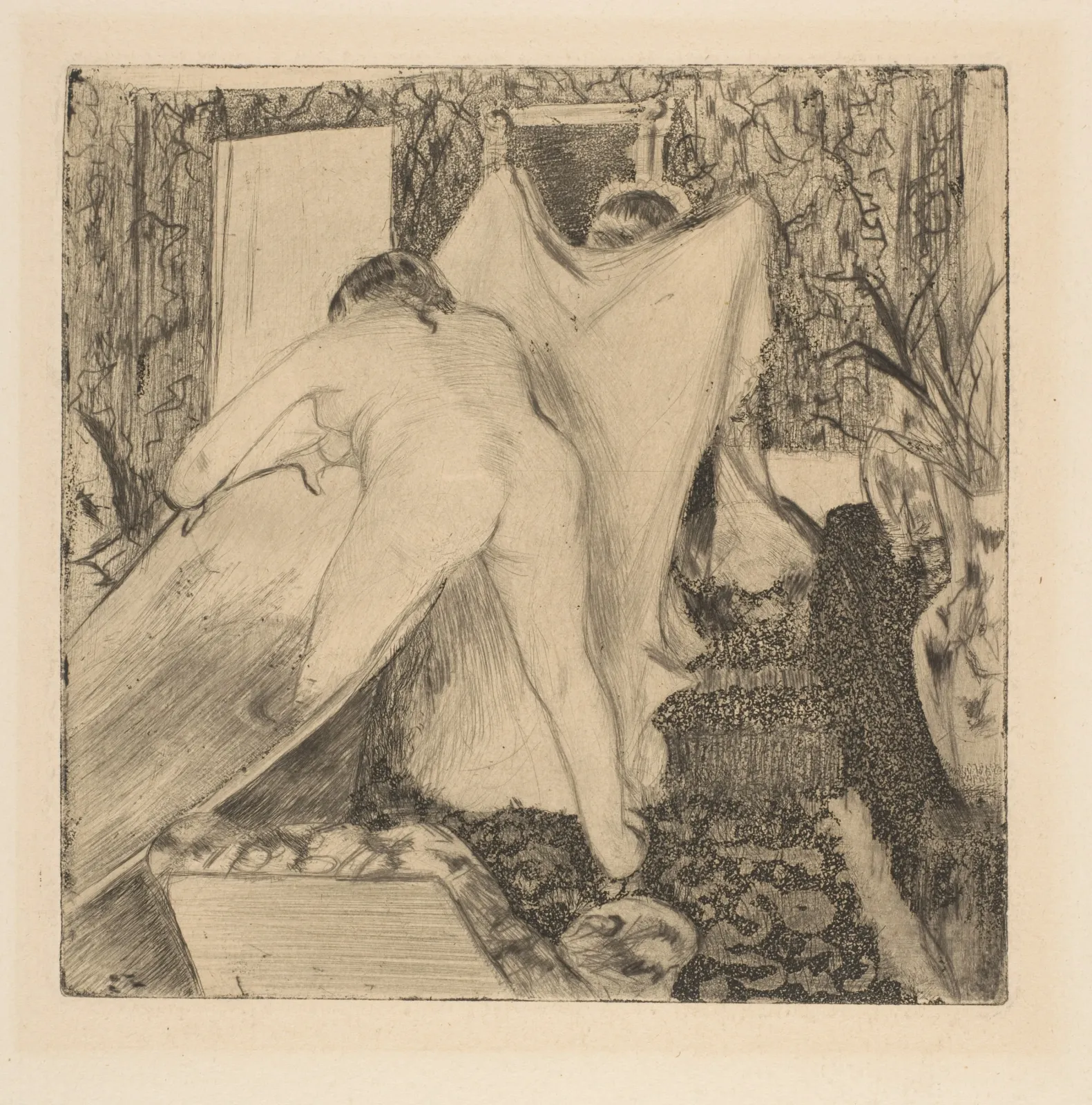 Leaving the Bath, Edgar Degas