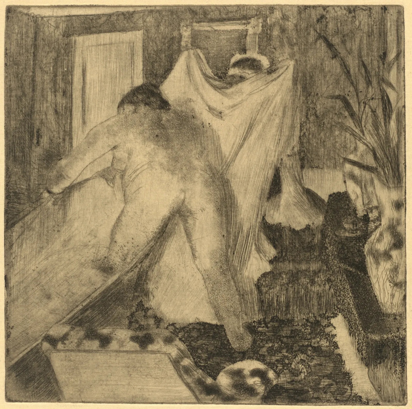 Leaving the Bath (La sortie du bain), Edgar Degas